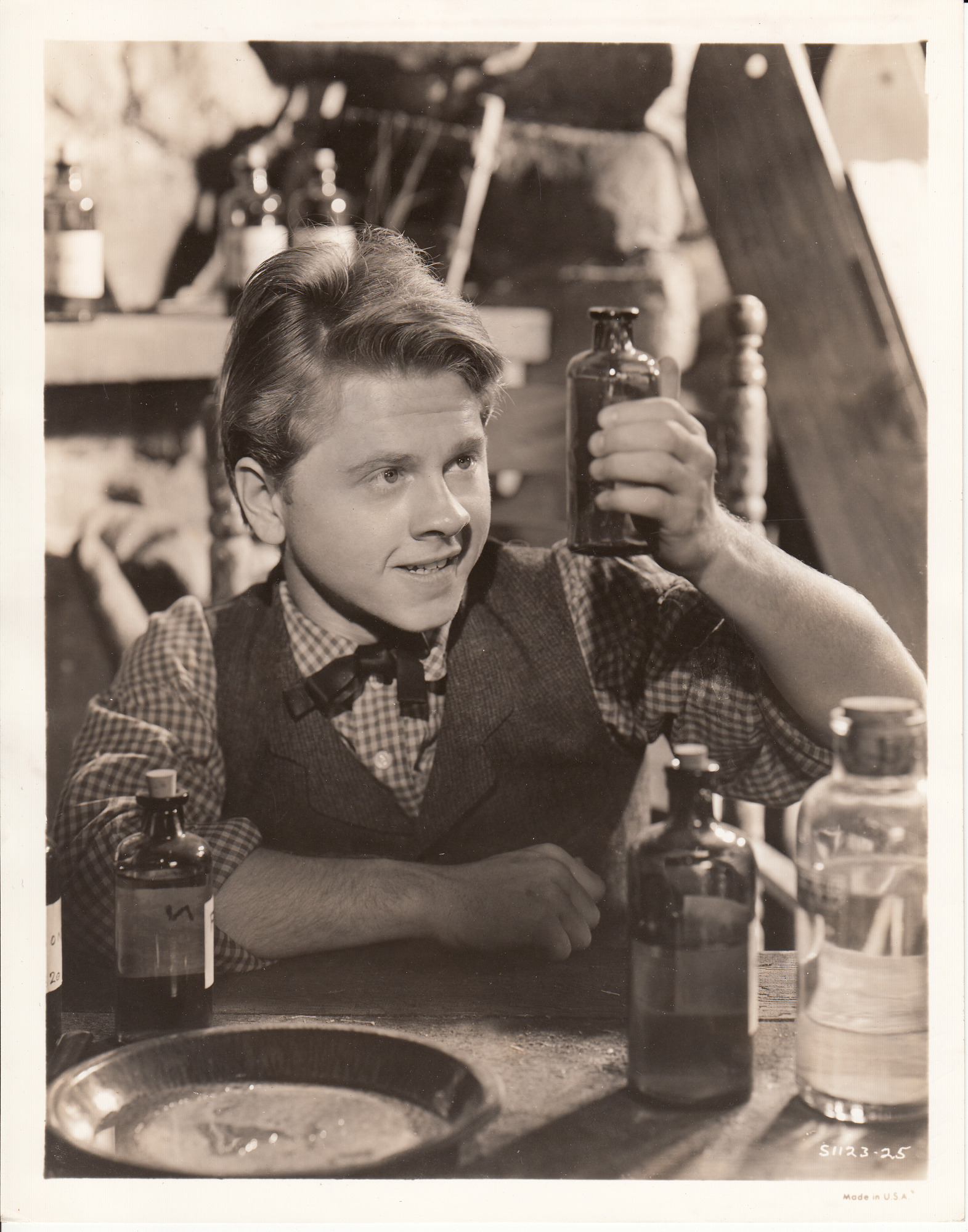 Movie still from "Young Tom Edison" starring Mickey Rooney.