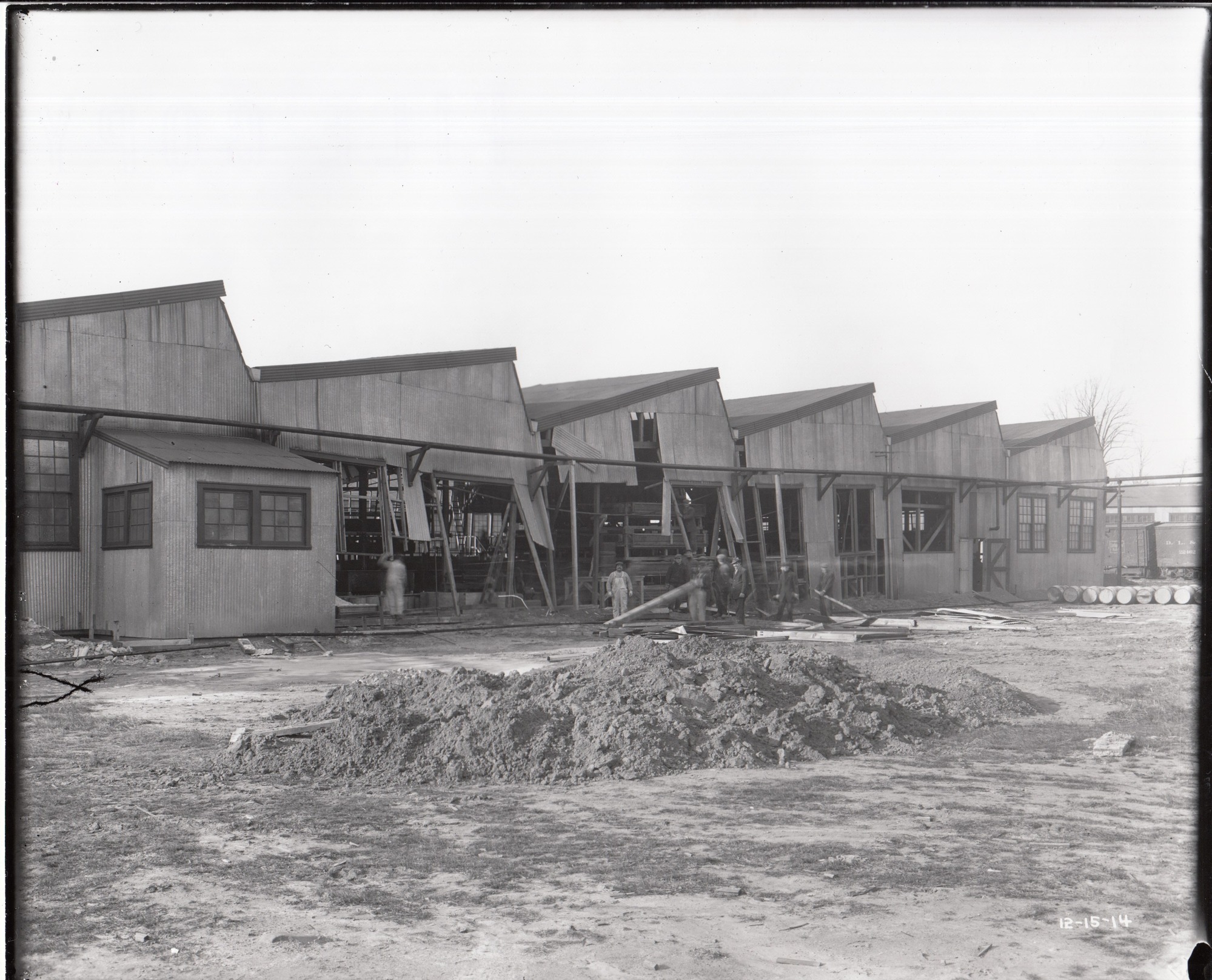 Aftermath of explosion at carbolic acid plant at chemical works.