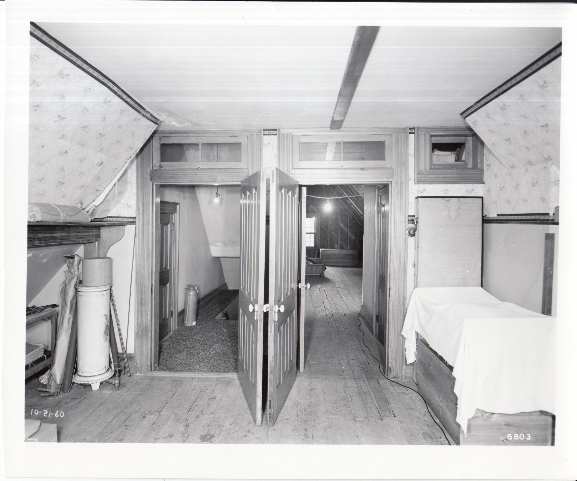 Glenmont, interior, fourth floor, Attic.