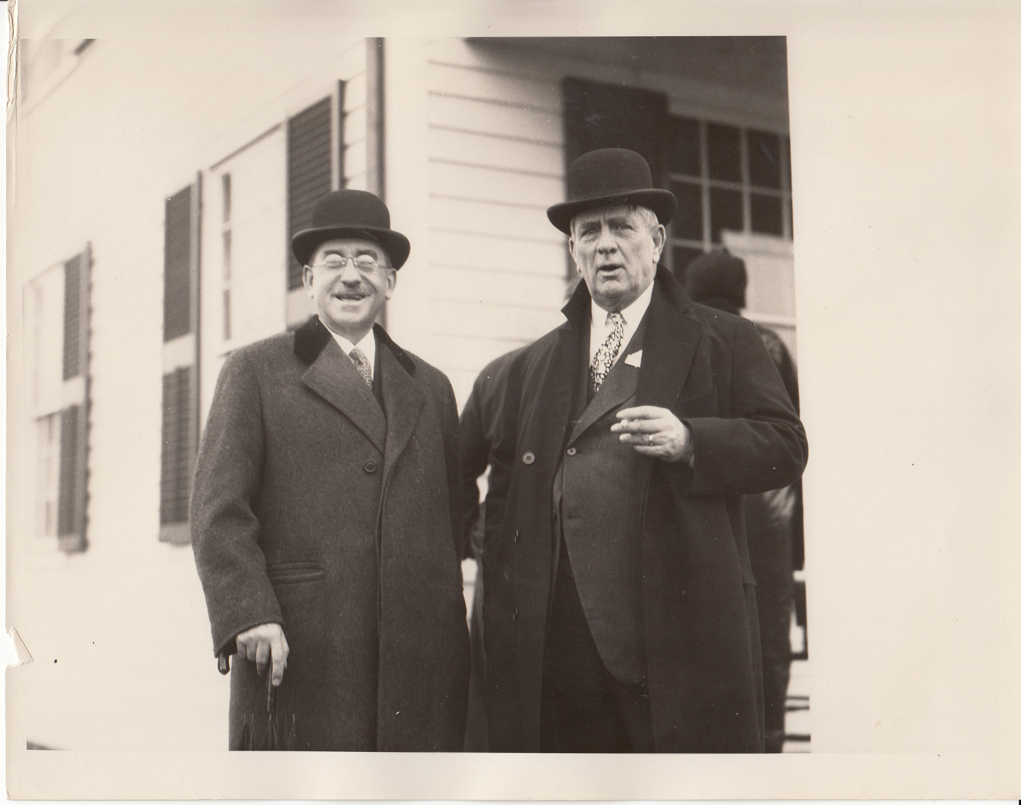Guests in front of the Clinton Inn (now Eagle Tavern) at the Light's Golden Jubilee celebration in Greenfield Village.
