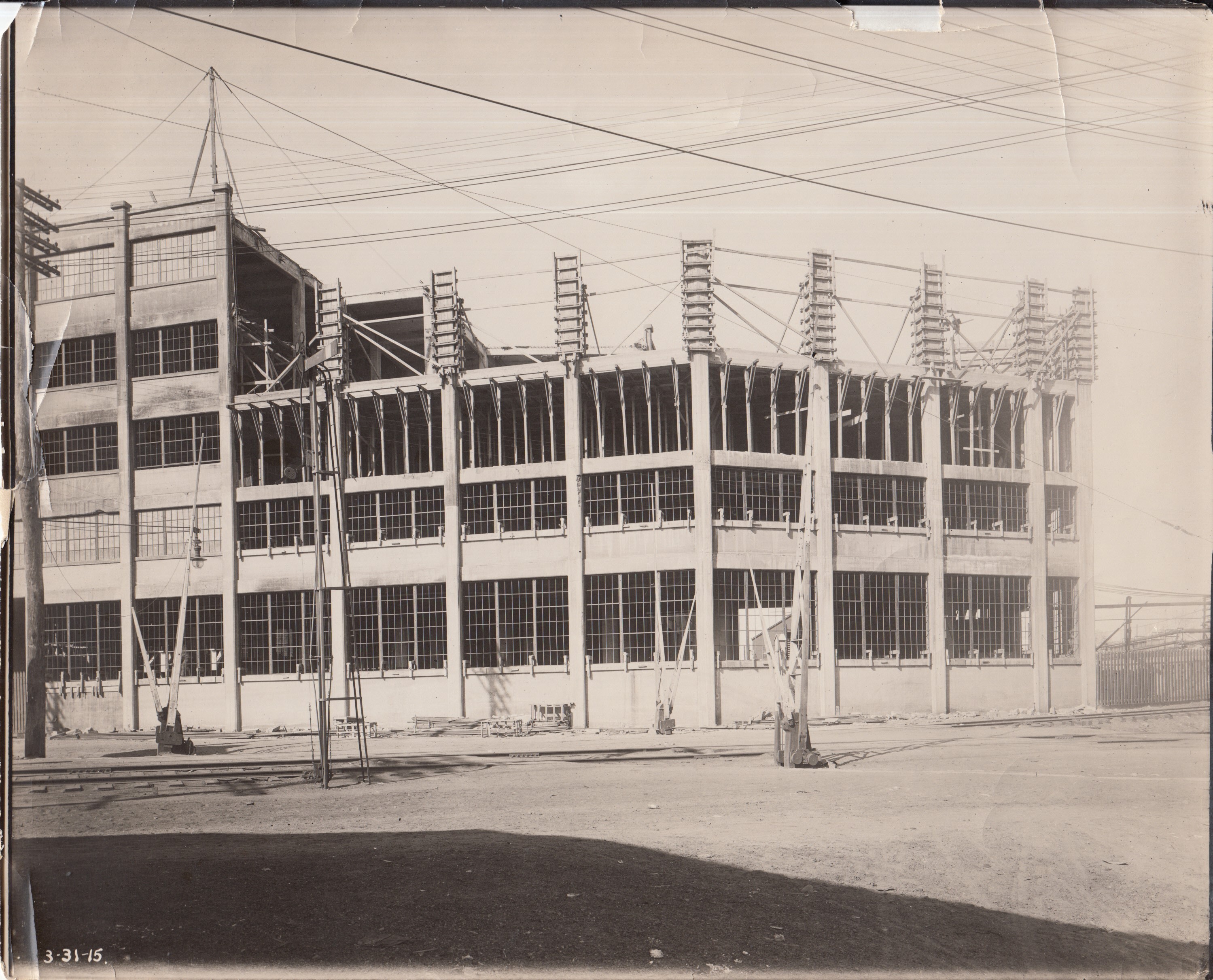 Building 11, Phonograph Works, viewed from Lakeside Avenue (Erie Railroad).