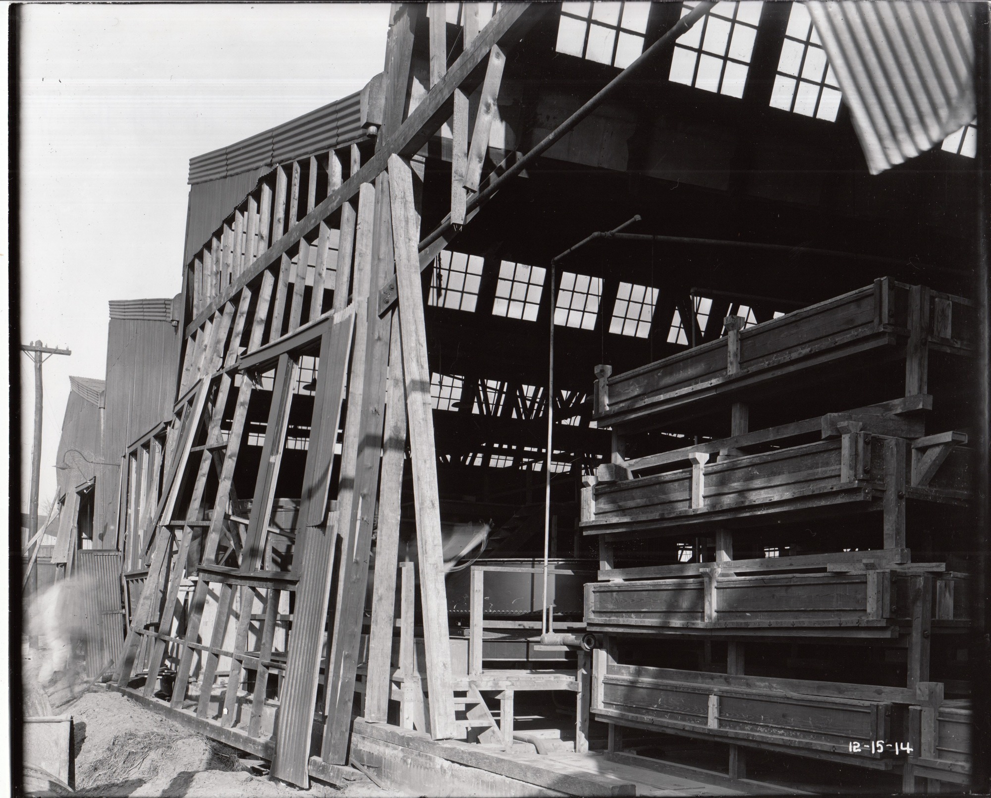 Aftermath of explosion at carbolic acid plant at chemical works.