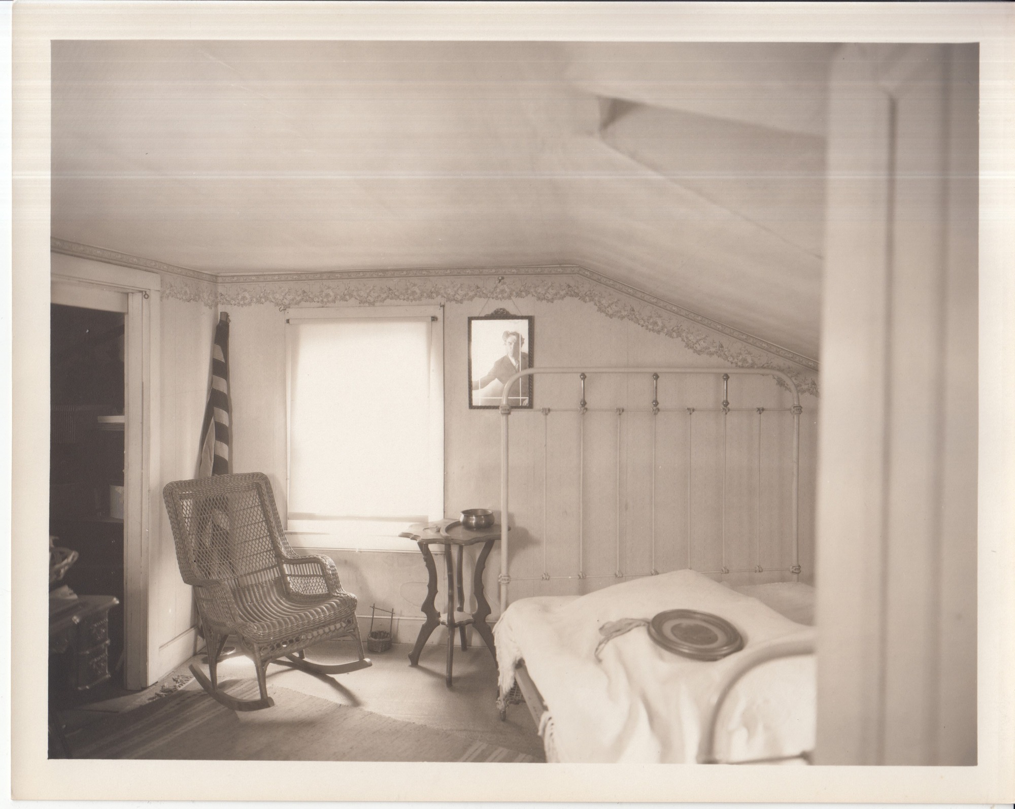 Birthplace of Thomas Edison in Milan, Ohio. Interior, attic, south room.