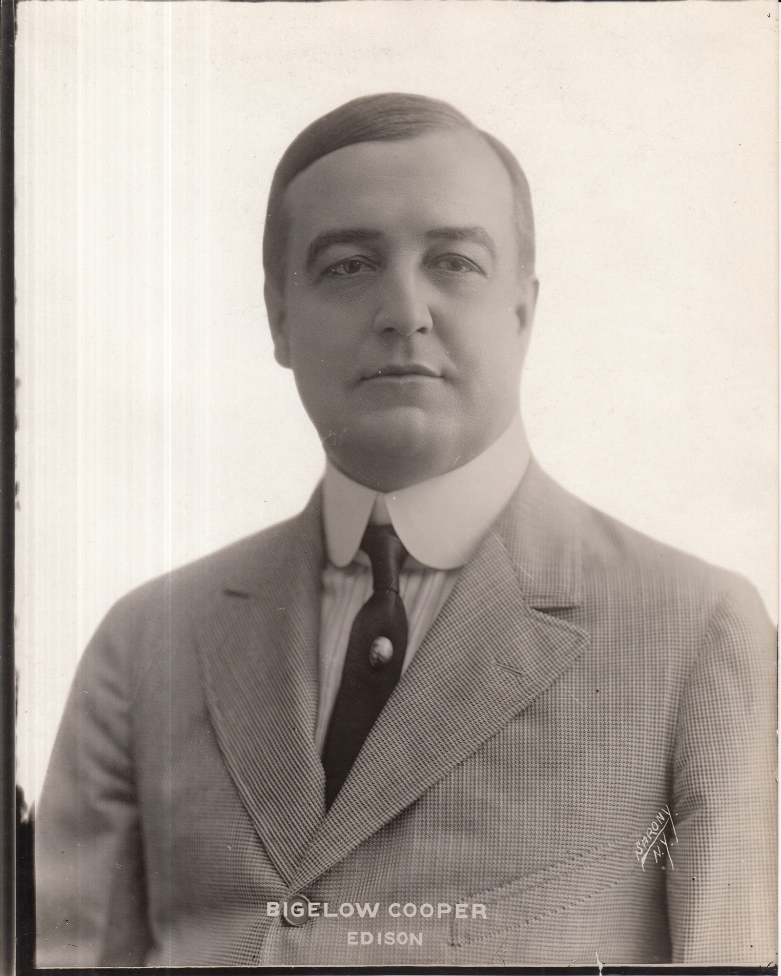 Portrait of Bigelow Cooper, Edison motion picture artist.