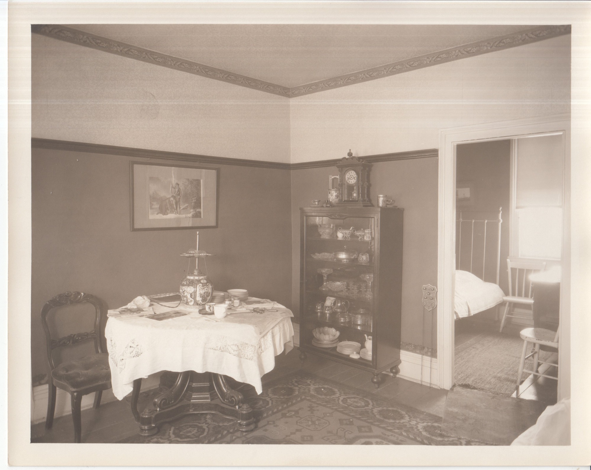 Birthplace of Thomas Edison in Milan, Ohio. Interior, main floor, dining room.