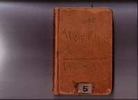 Thomas Edison's New York City Recording Studio Cash Book 05 (of 21), Image 01 (of 88).
