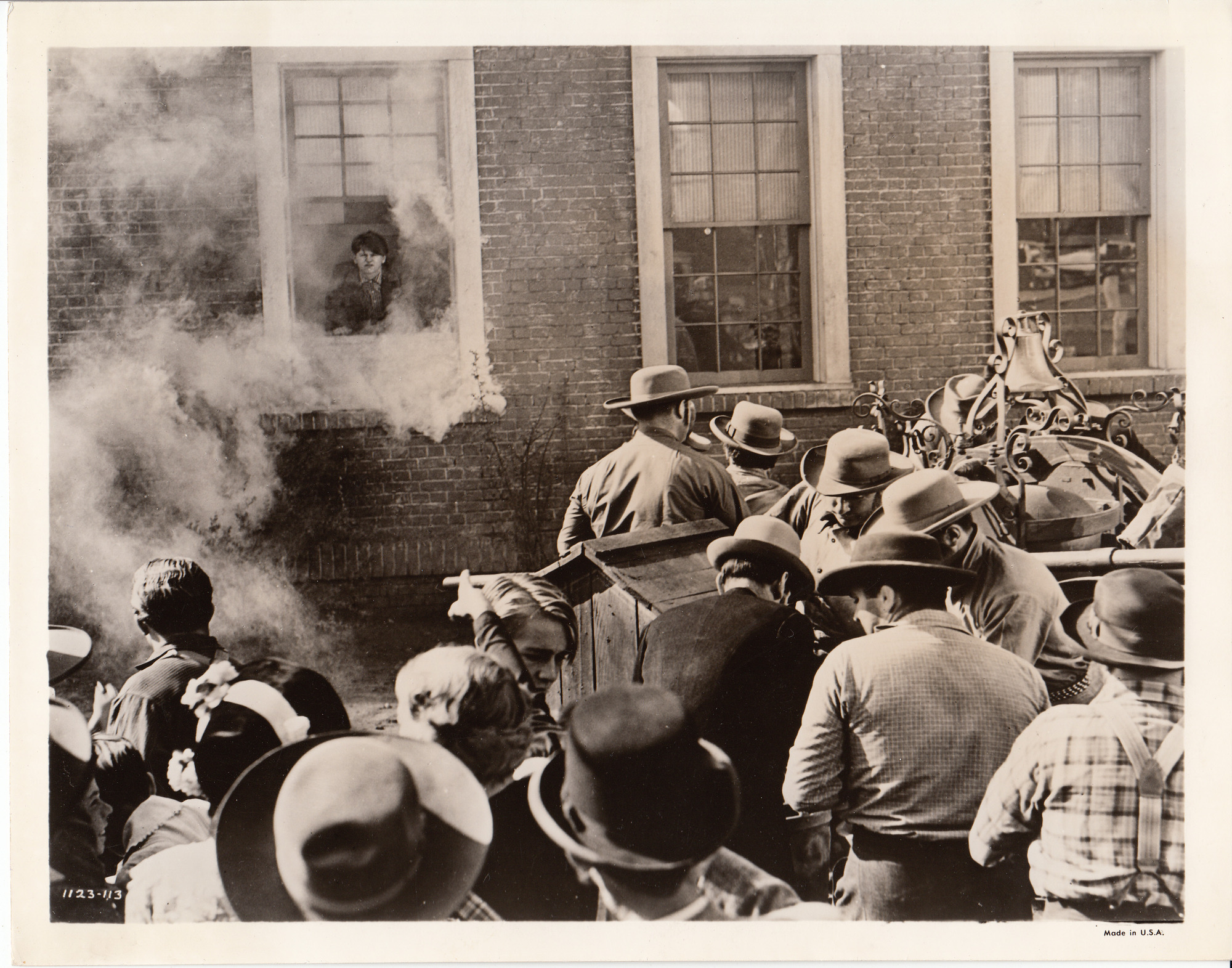 Movie still from "Young Tom Edison" starring Mickey Rooney.