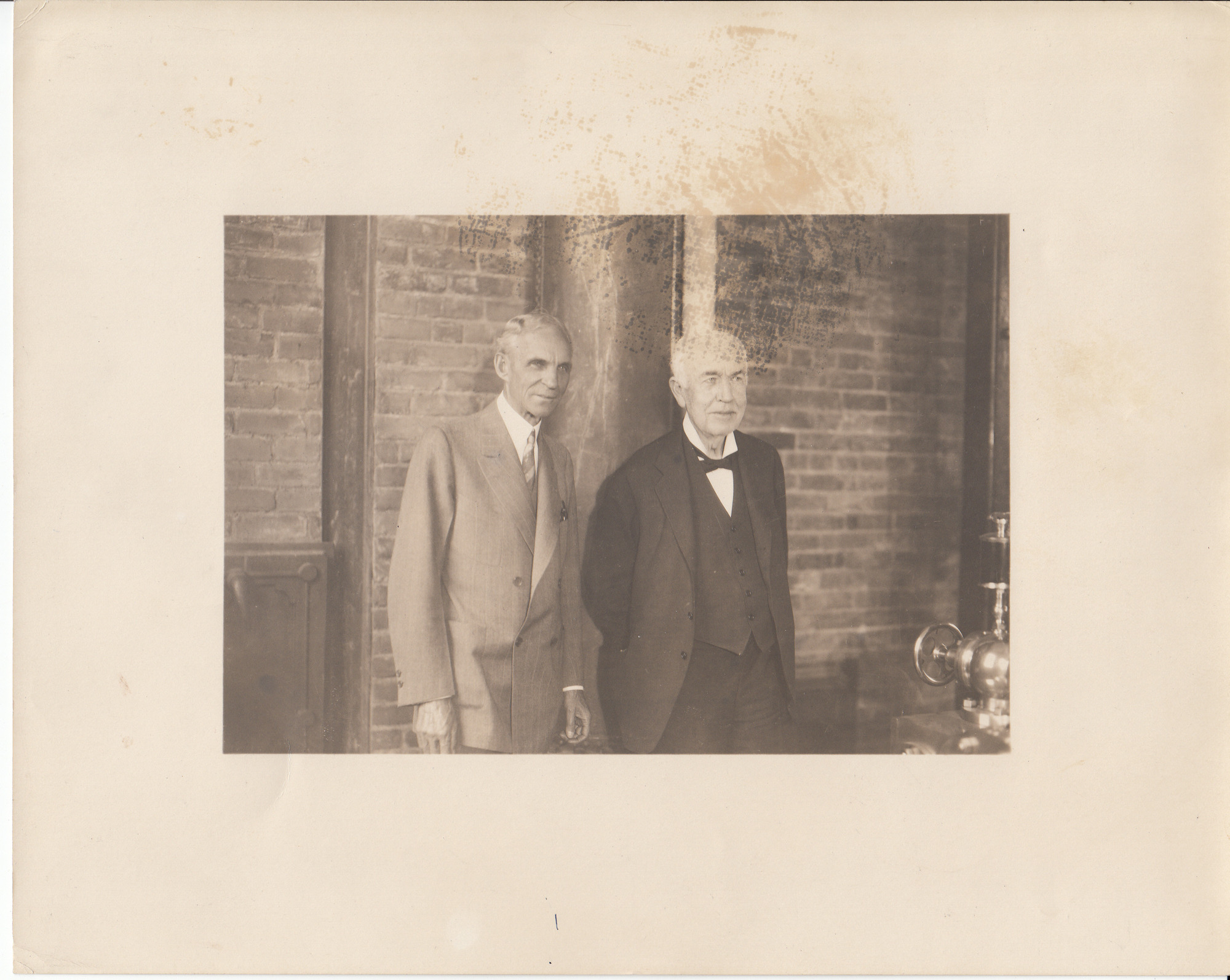Henry Ford and Thomas Edison at Greenfield Village [on the occasion of Light's Golden Jubilee].