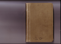 Thomas Edison's New York City Recording Studio Cash Book 20 (of 21), Image 01 (of 99).