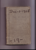 Thomas Edison's New York City Recording Studio Cash Book 19 (of 21), Image 01 (of 116).