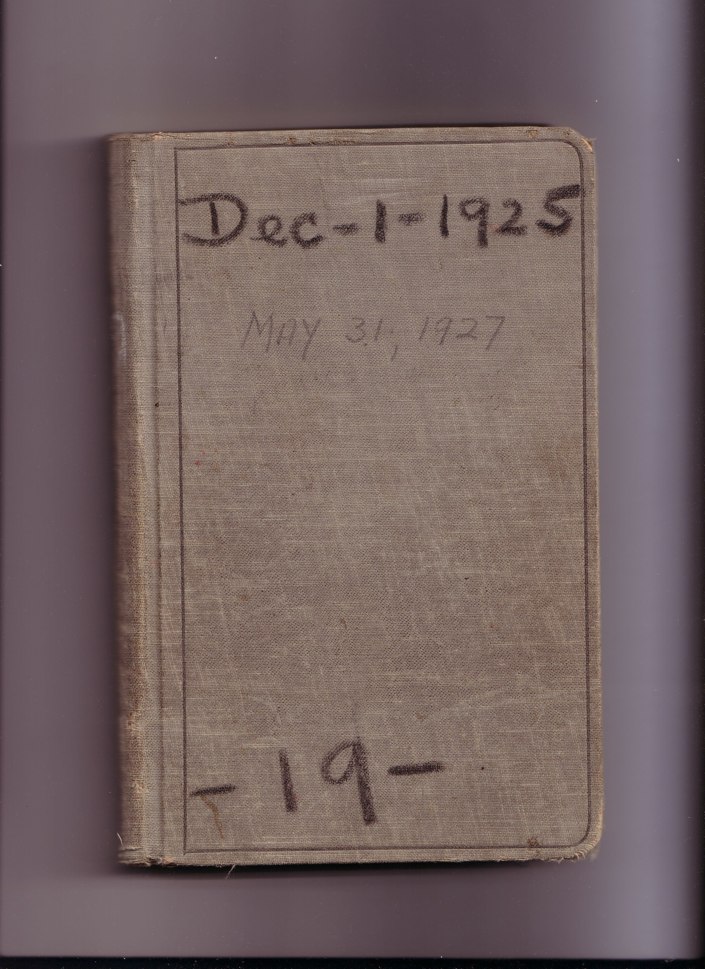 Thomas Edison's New York City Recording Studio Cash Book 19 (of 21), Image 01 (of 116).