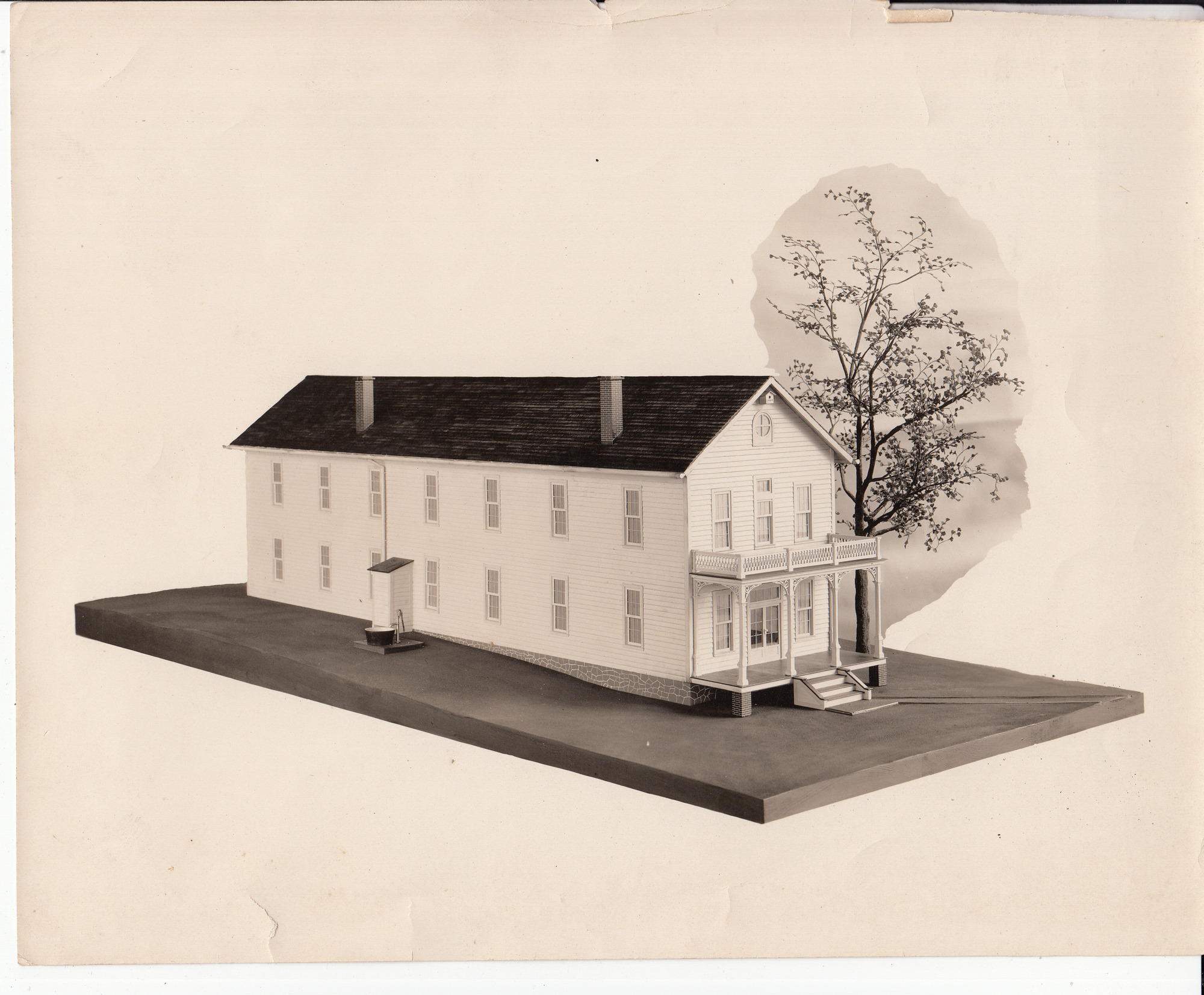 Model of Edison laboratory at Menlo Park.