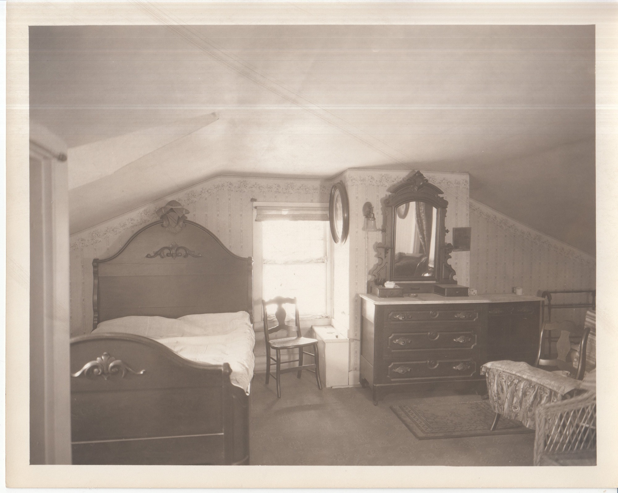 Birthplace of Thomas Edison in Milan, Ohio. Interior, attic, north room.