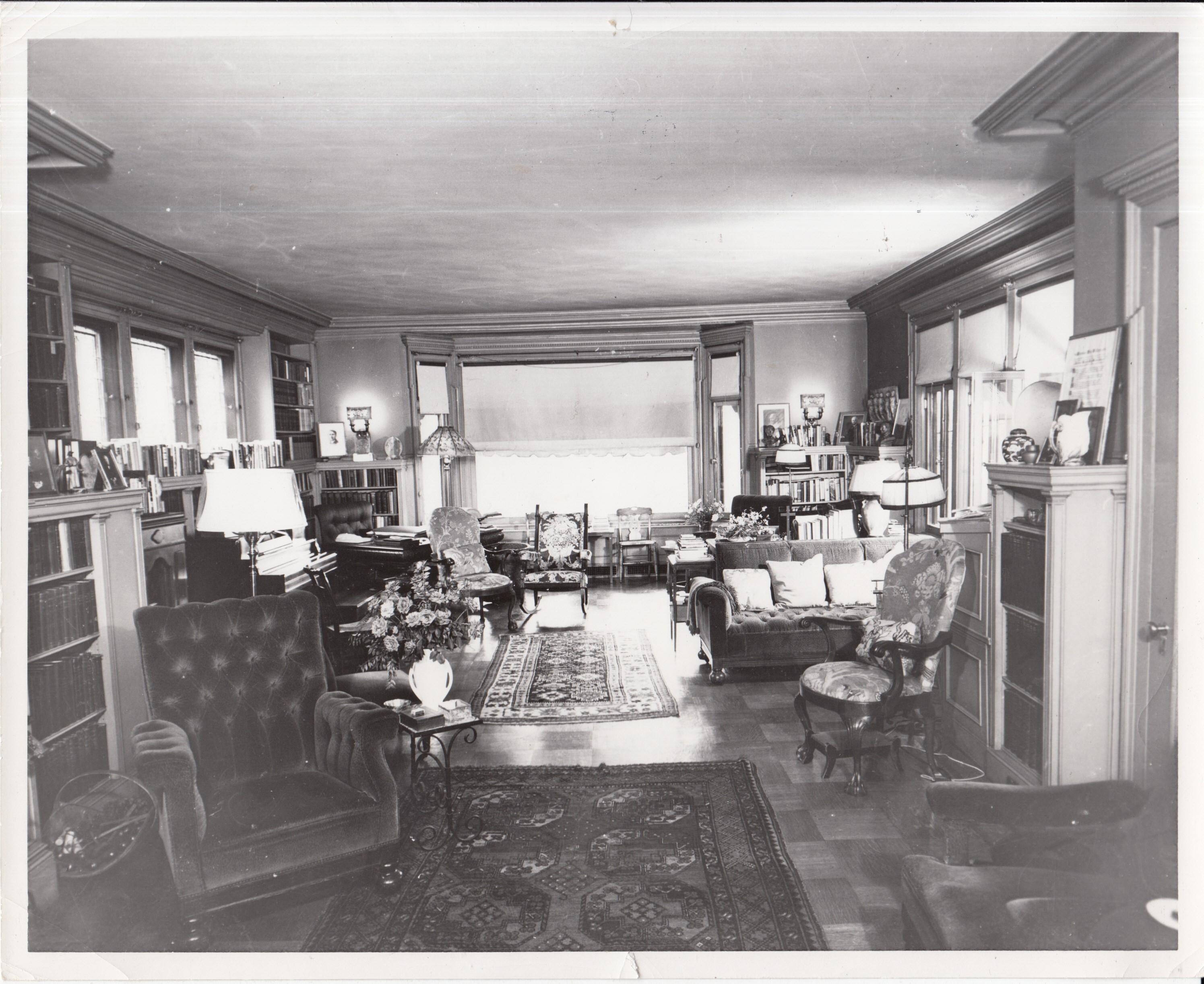 Glenmont, interior, second floor, Family Living Room, facing southeast.