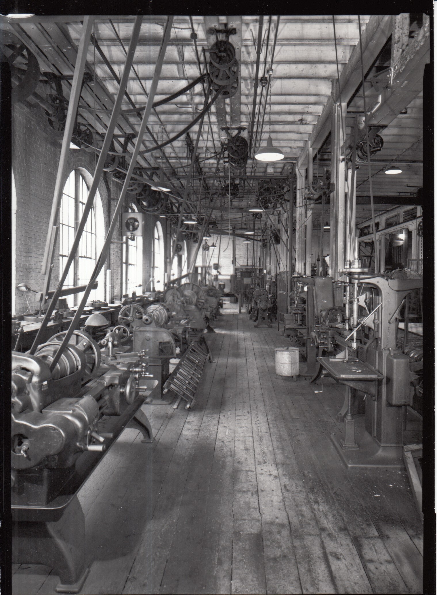 Laboratory Building 5, first floor,  Heavy Machine Shop, sections 51, 48 and 45.
