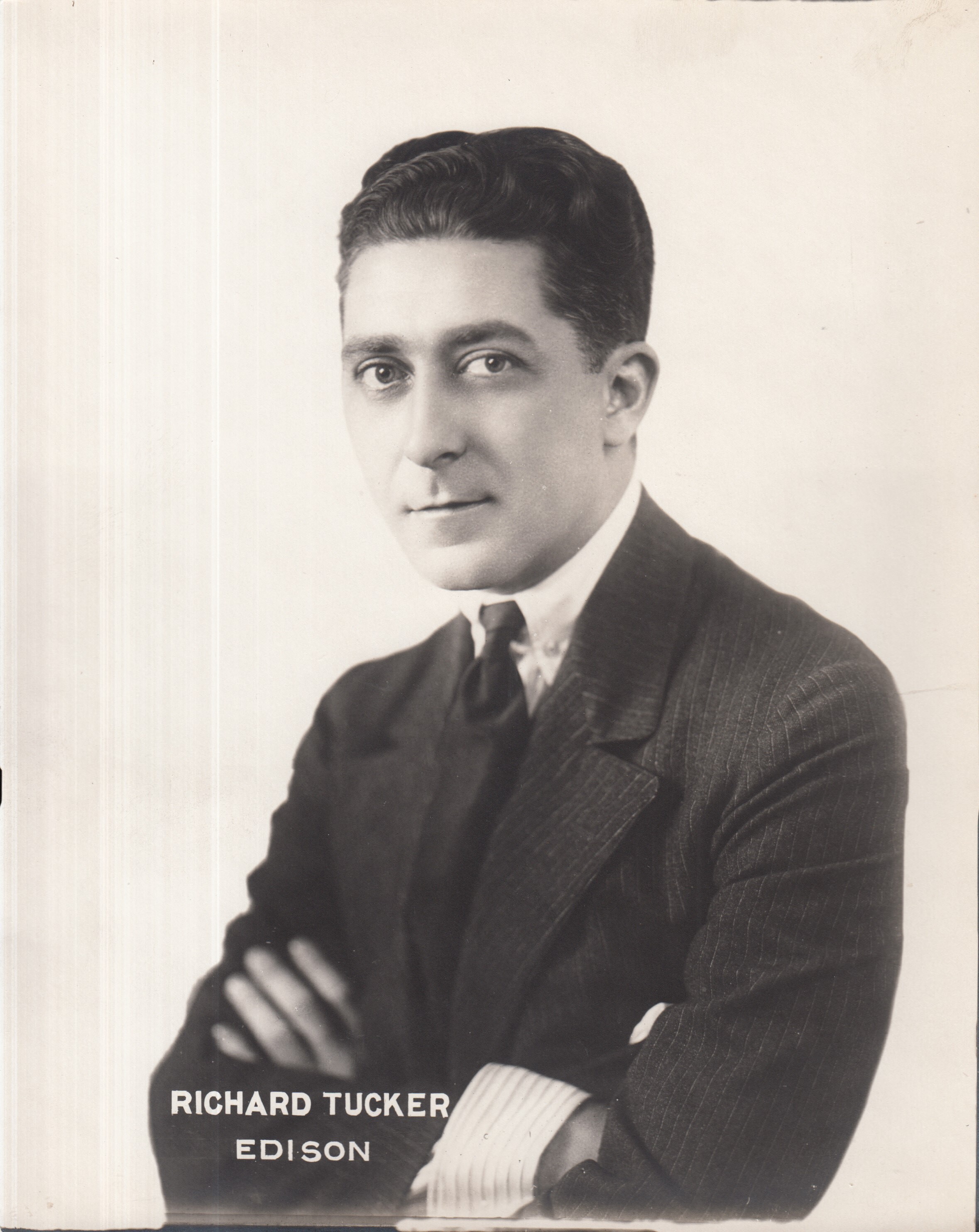 Portrait of Richard Tucker, Edison motion picture artist.