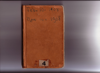 Thomas Edison's New York City Recording Studio Cash Book 04 (of 21), Image 01 (of 48).