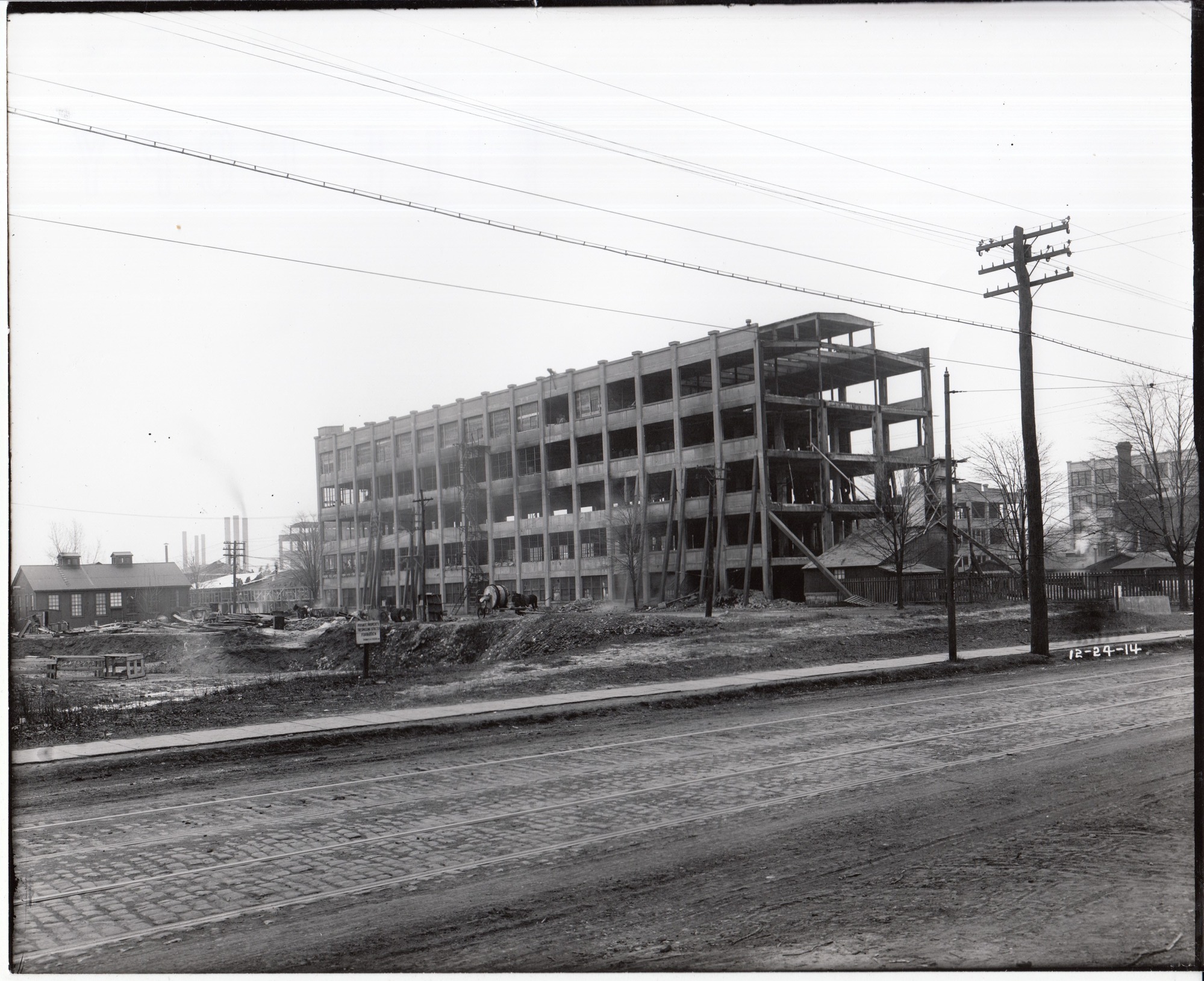 Building 24 viewed from Valley Road (now Main Street).