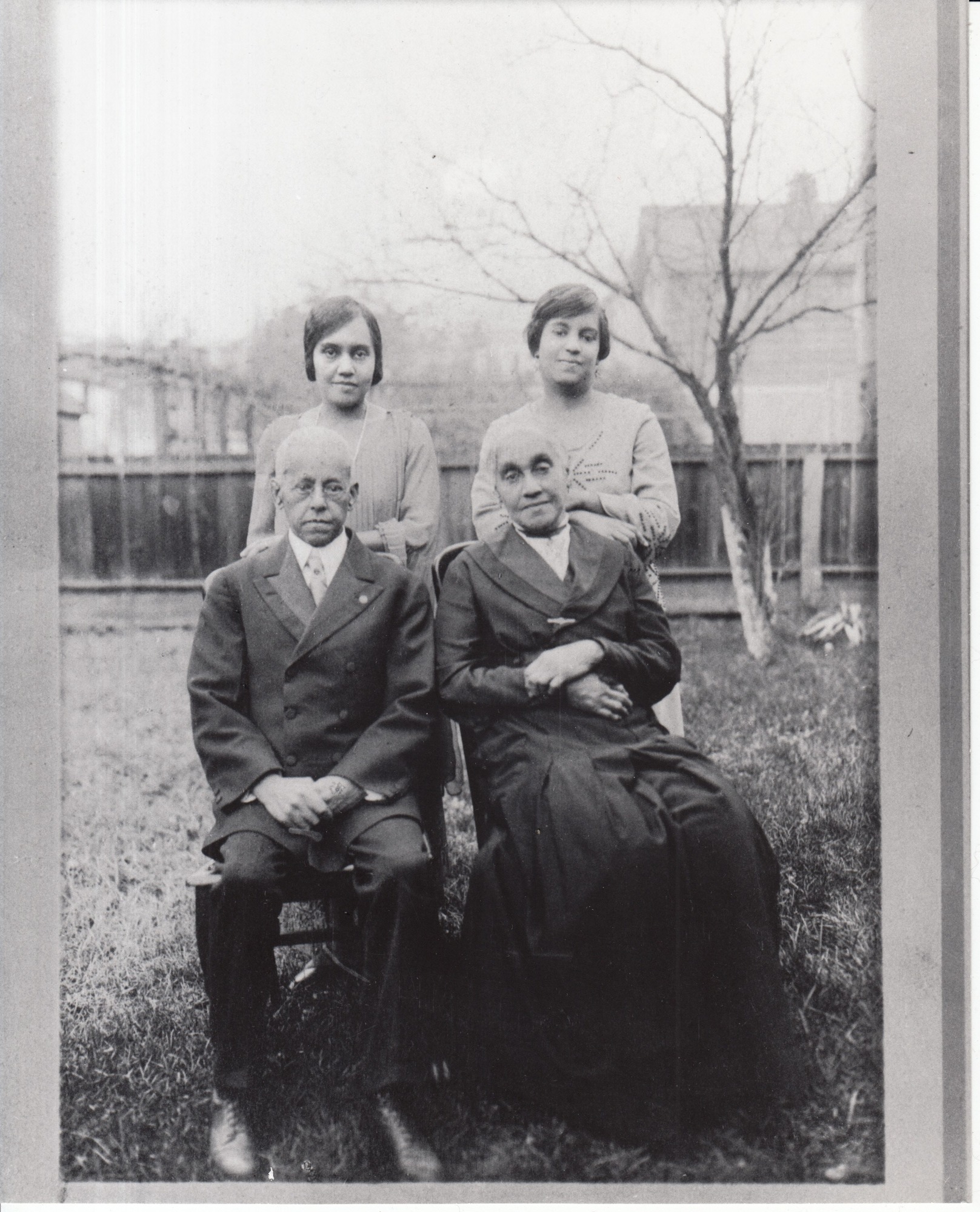 Lewis H. Latimer, left, seated, with family.