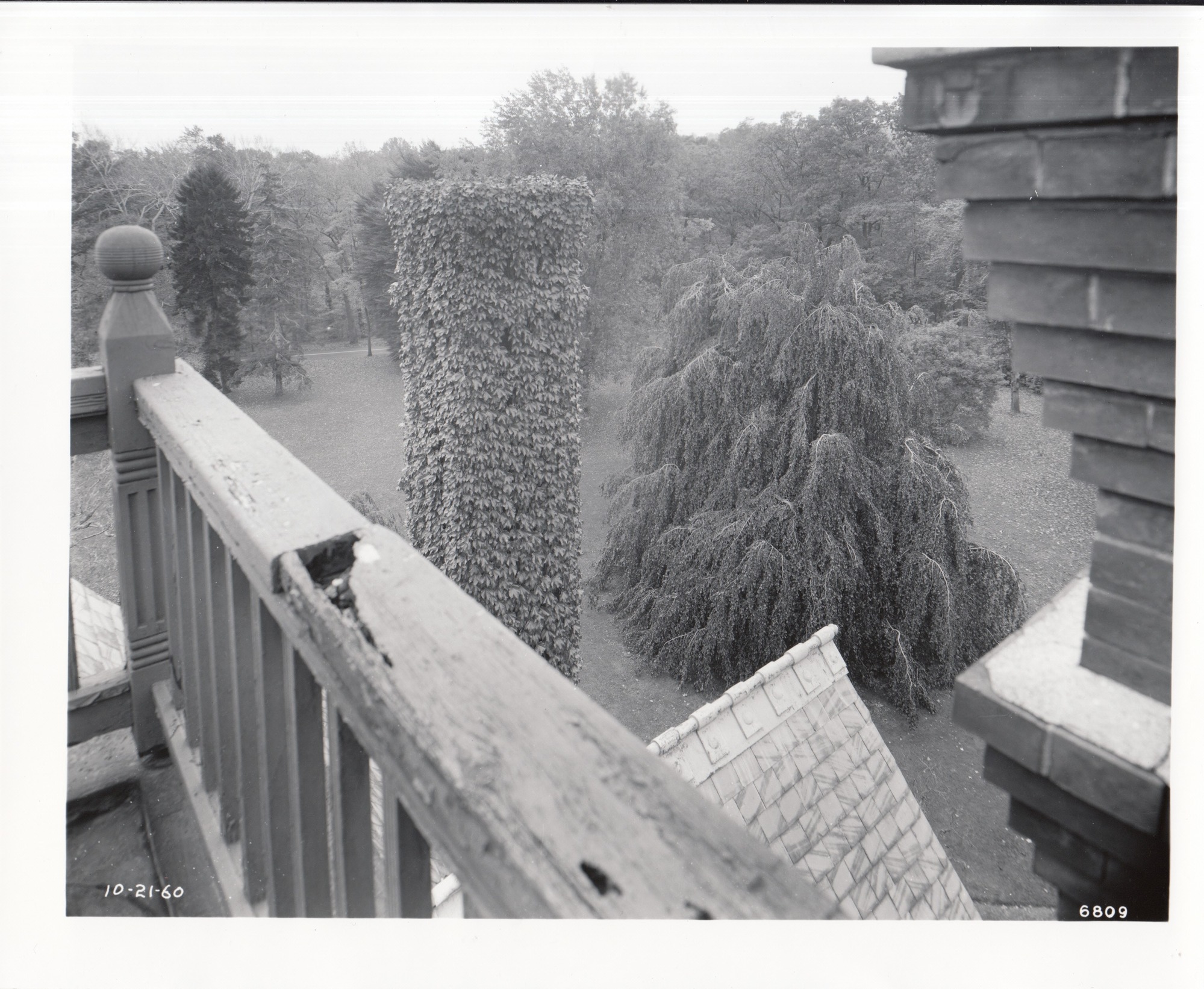 Glenmont, exterior, roof.