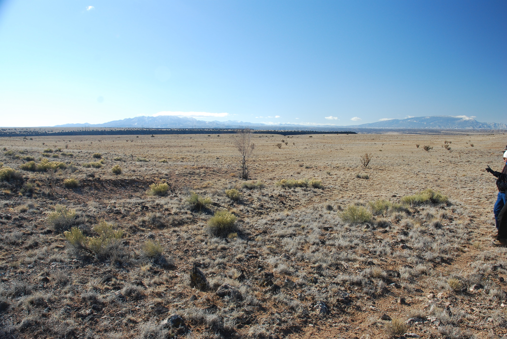 A man in a deserted area.