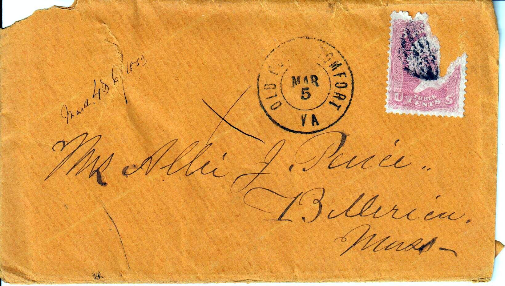 Jerome to Allie, March 4, 1863