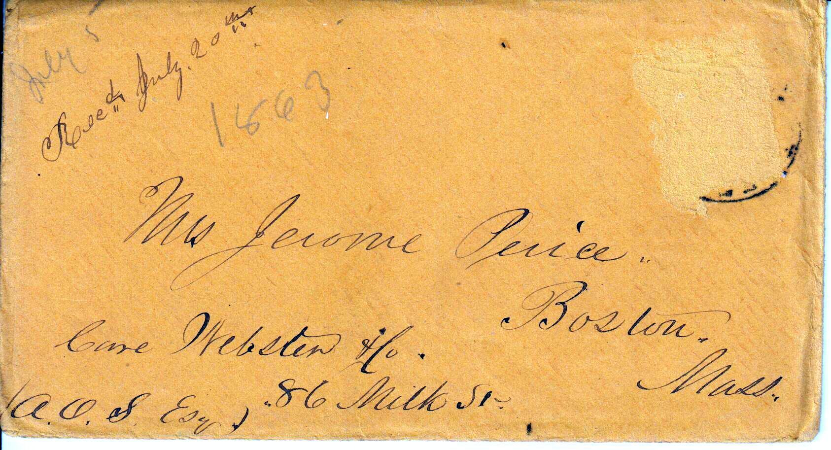 Jerome to Allie, July 5, 1863