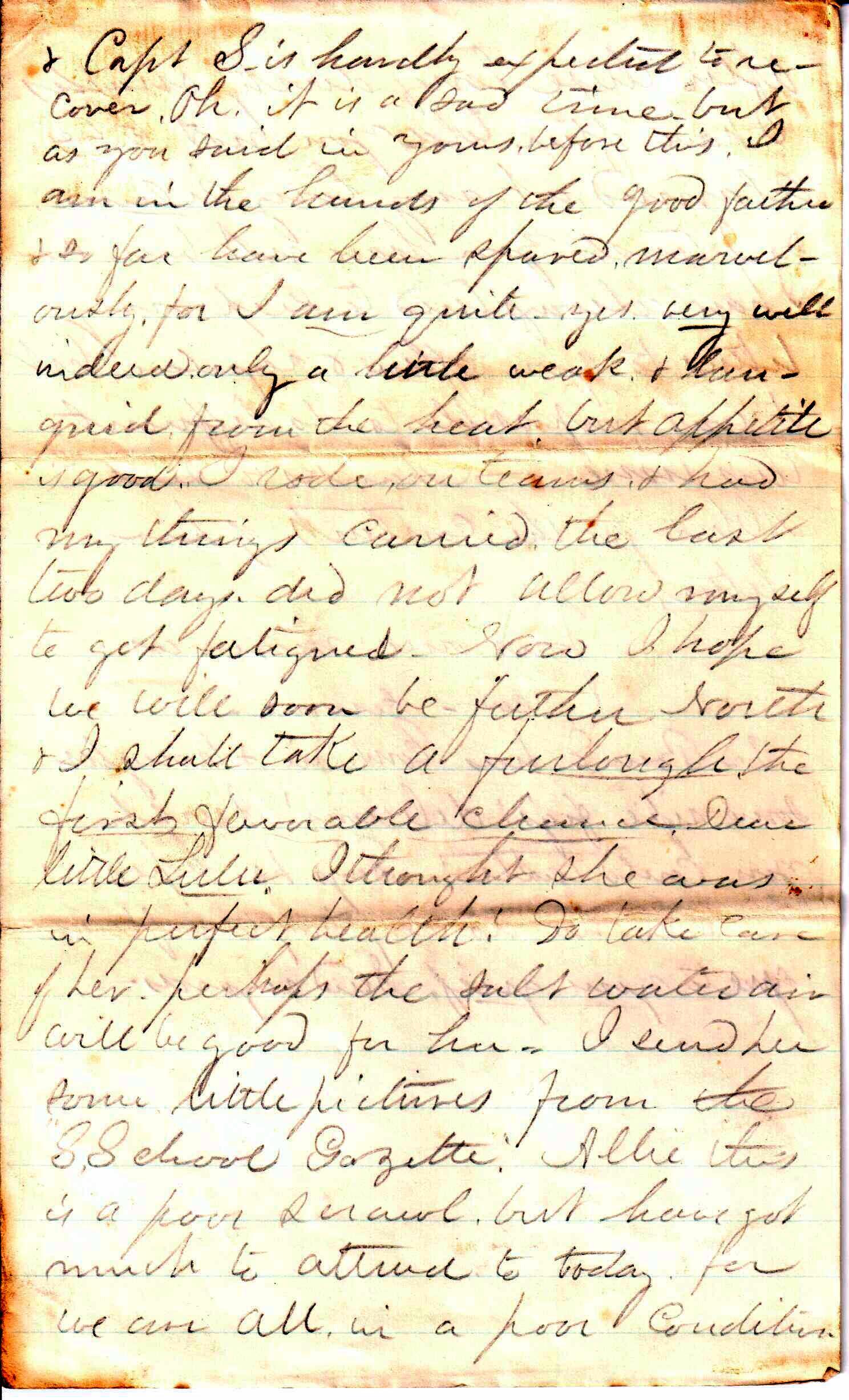 Jerome to Allie, July 19, 1863