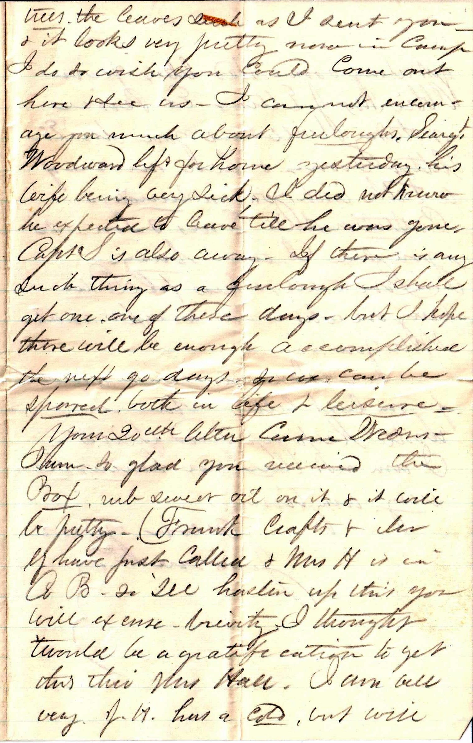 Jerome to Allie, March 13, 1863