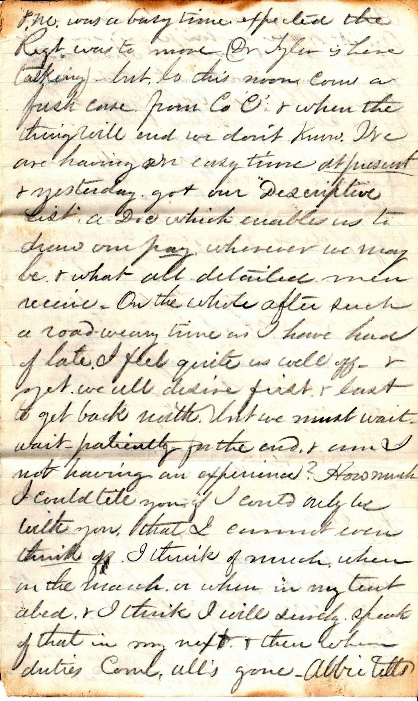 Jerome to Allie, July 26, 1863