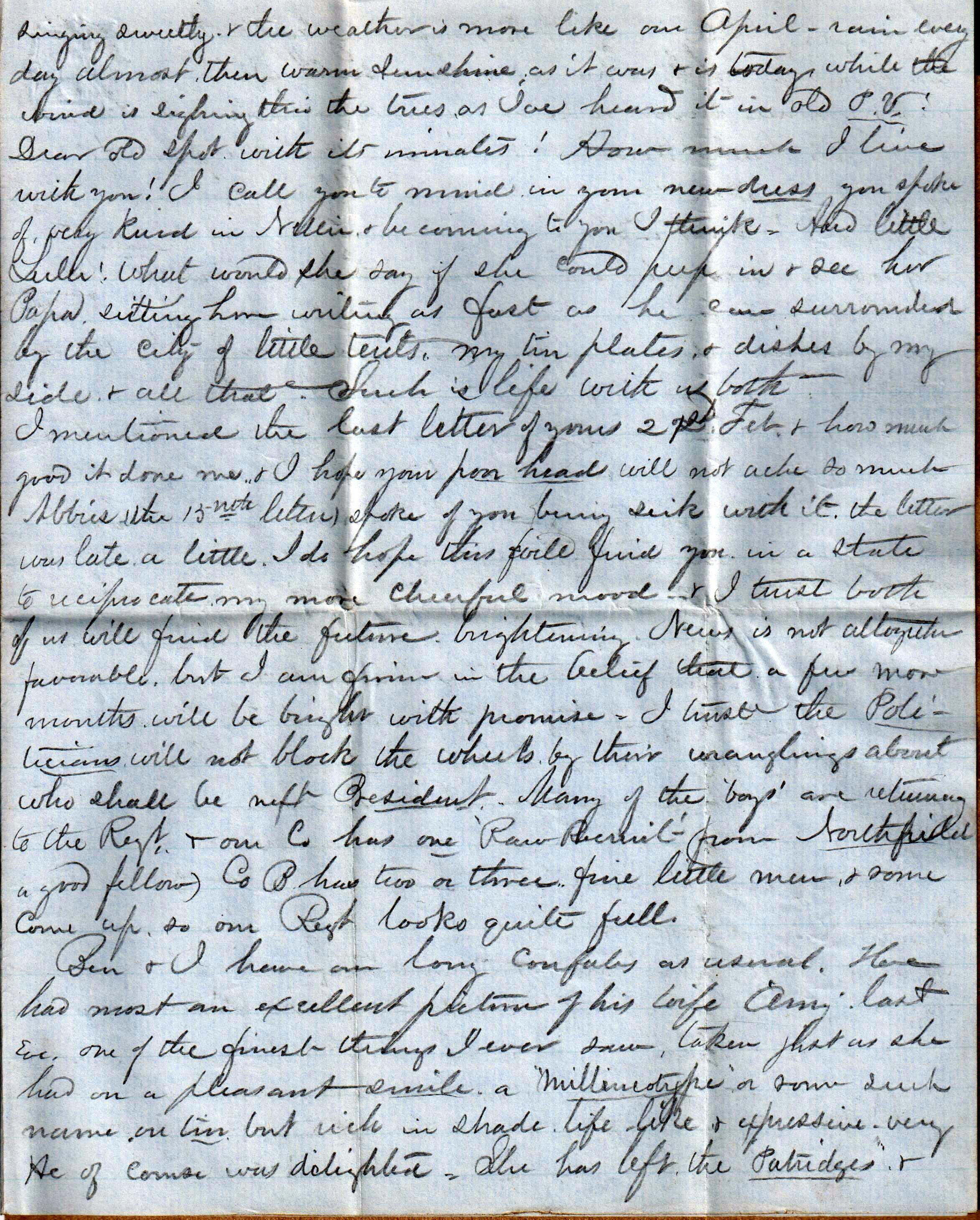 Jerome to Allie and Lulu, March 11, 1864