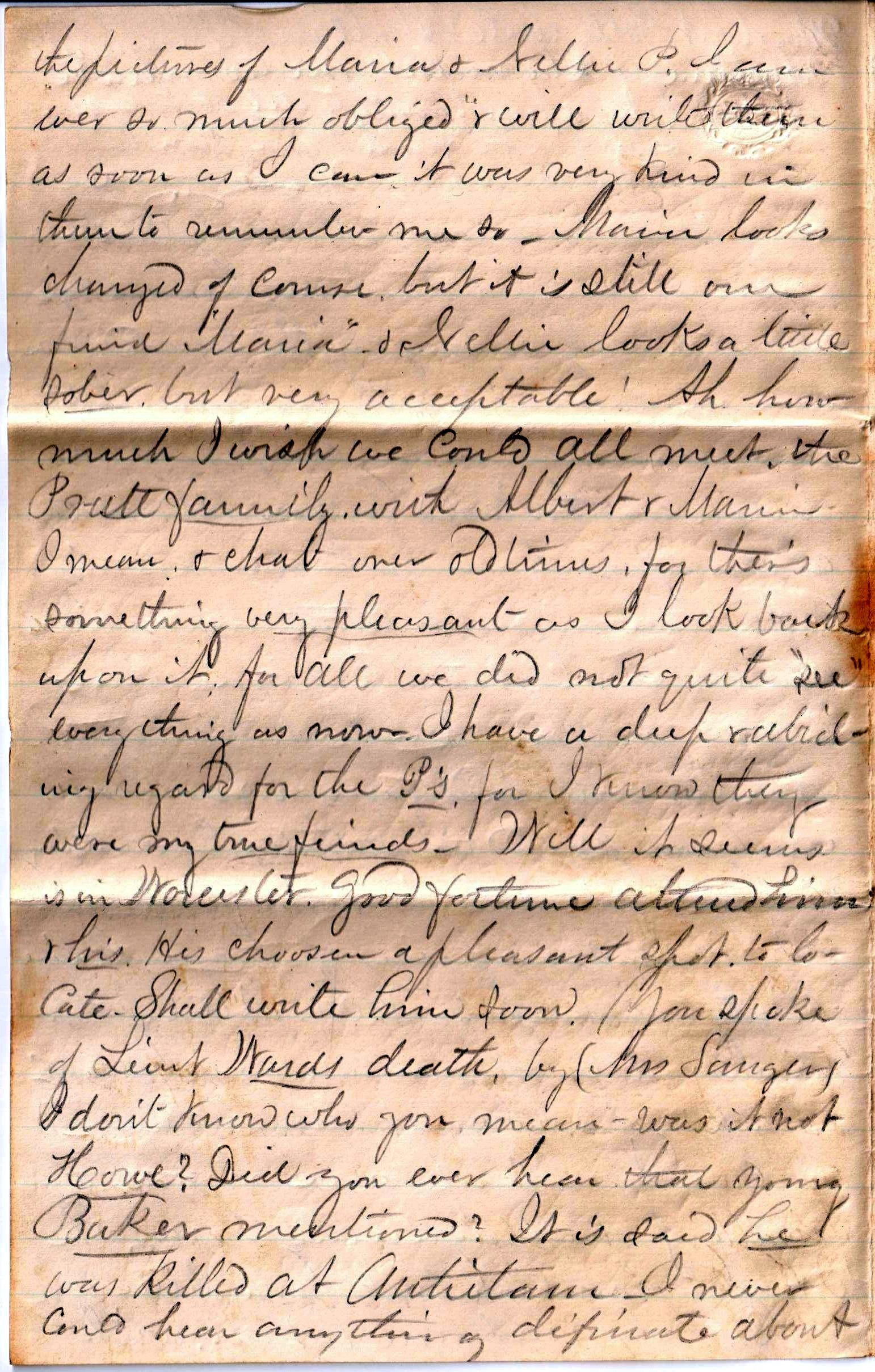 Jerome to Allie, August 9, 1863