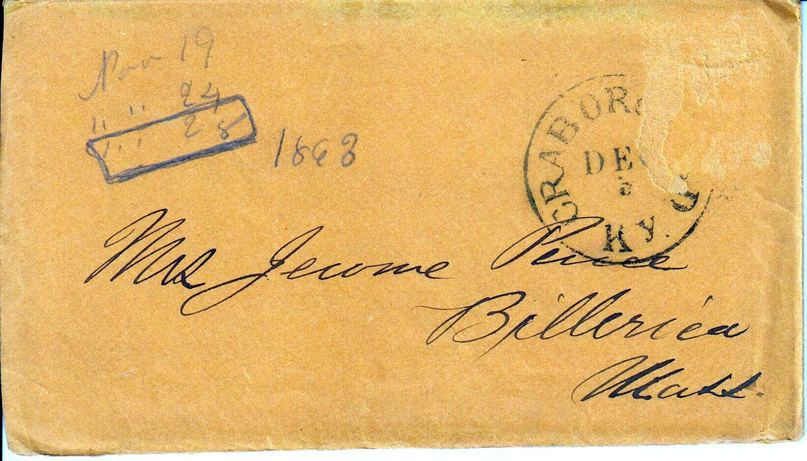 Jerome to Allie, November 19, 1863