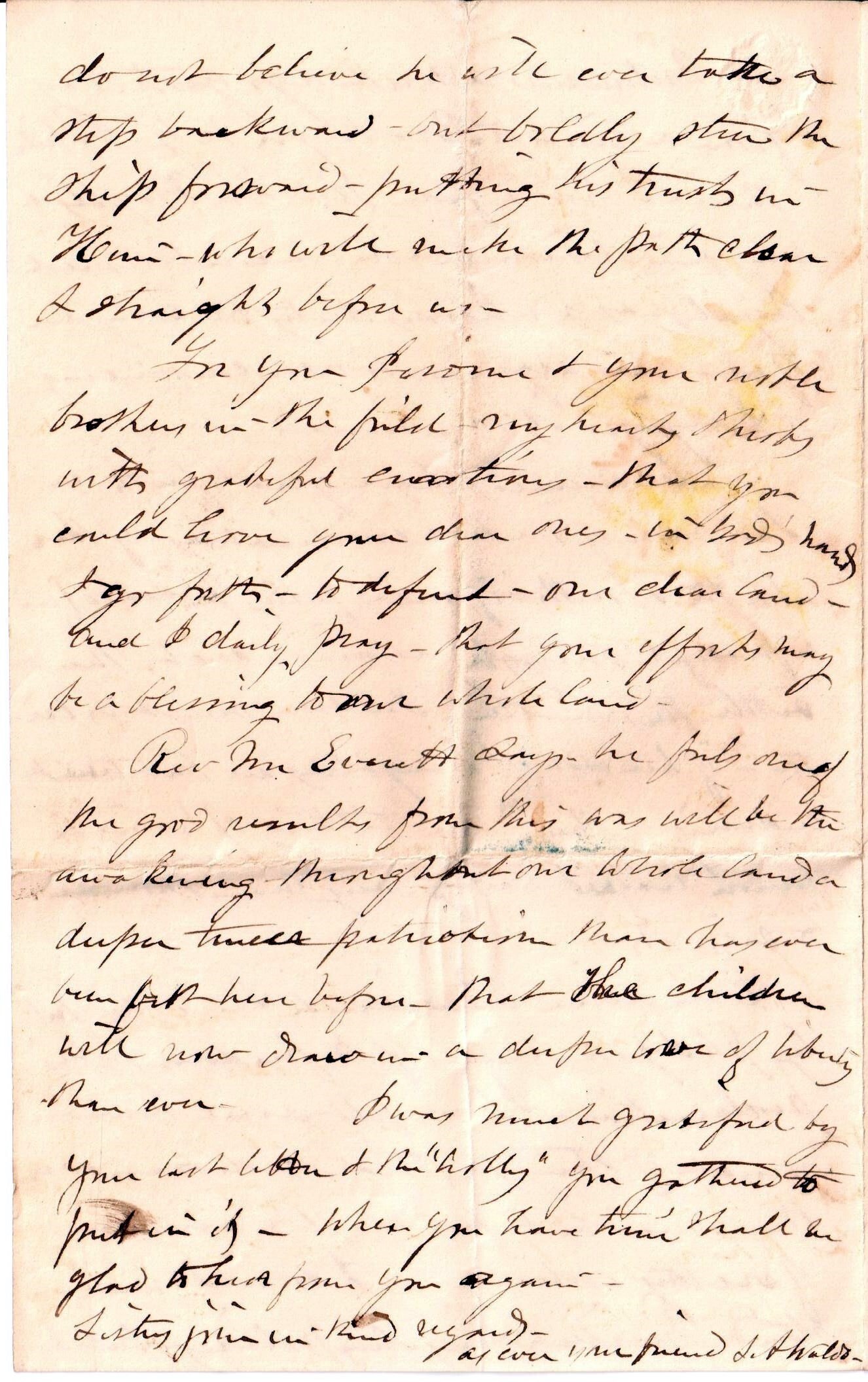 S. A. Waldo to Jerome, April 16, 1863