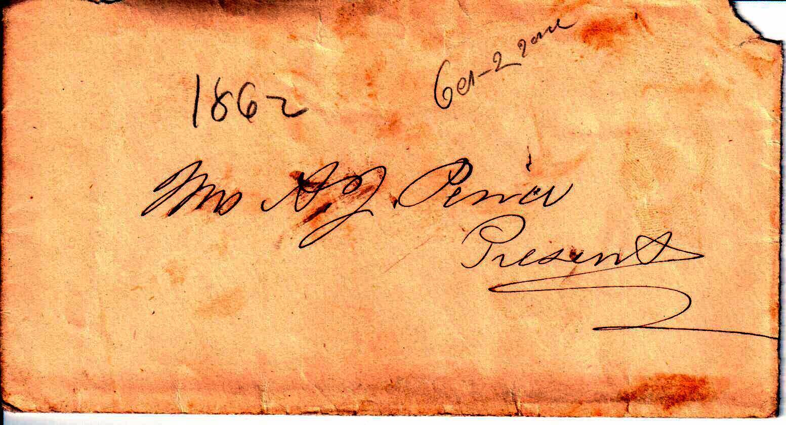 Jerome to Allie, October 22, 1862