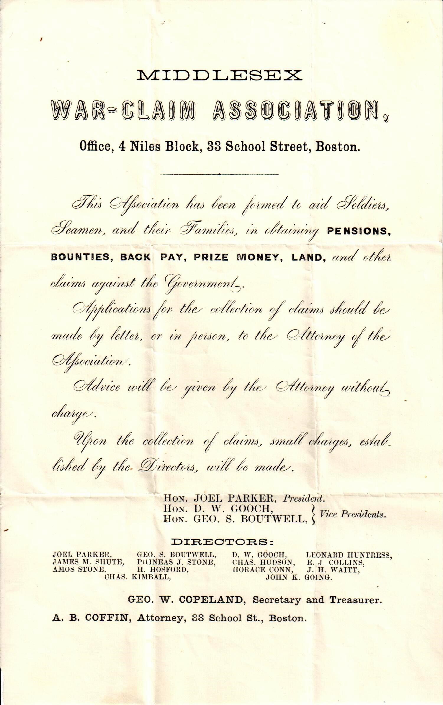 Middlesex War-Claim Association