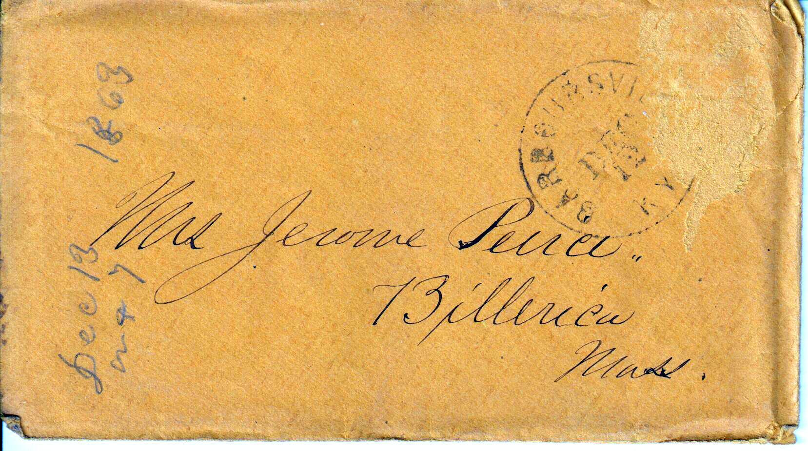 Jerome to Family and Friends, December 13, 1863