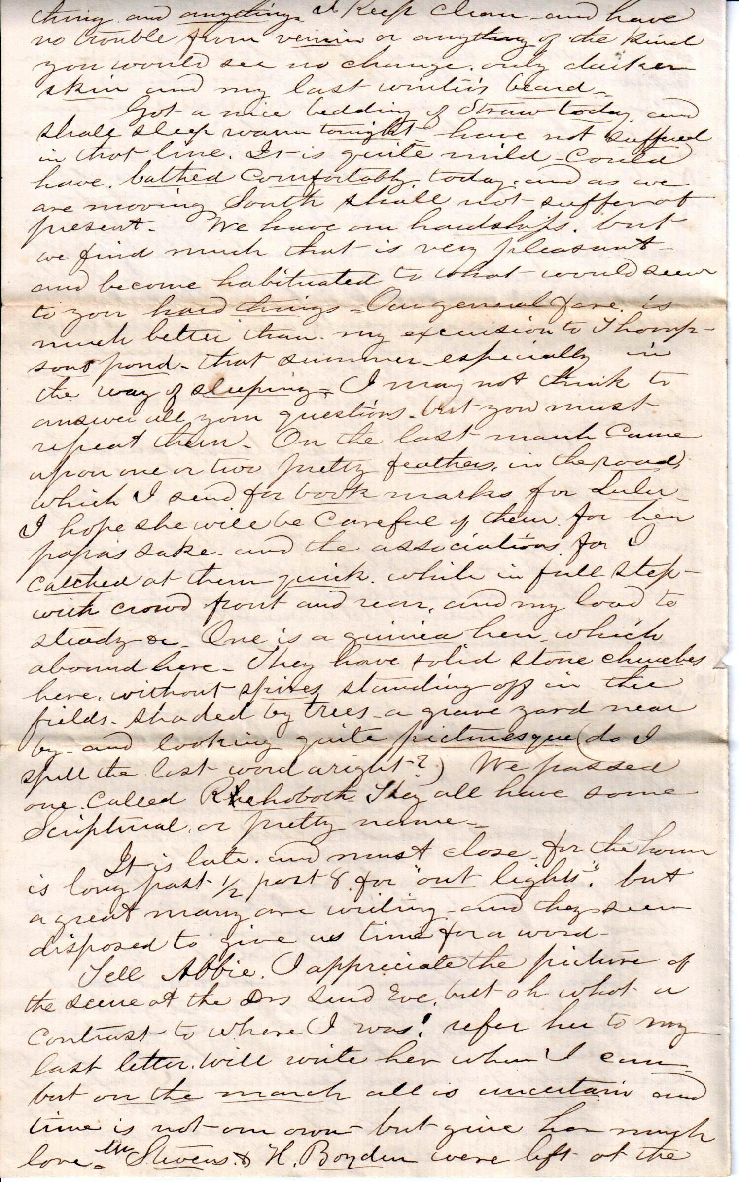 Jerome to Allie, November 1, 1862