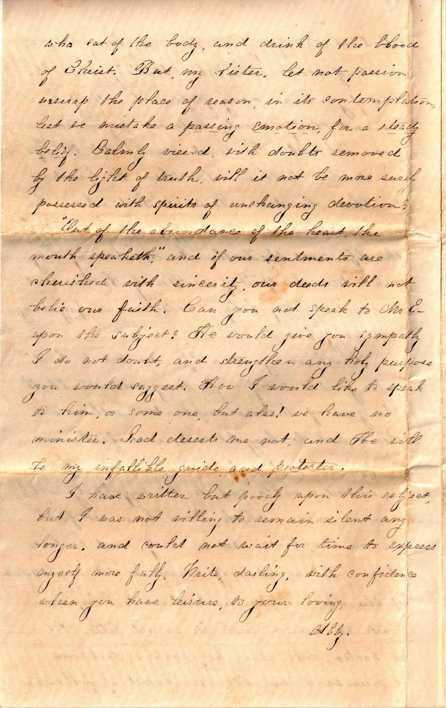 Abby [Abbie] to Allie (Miss Albinia Jaquith), May 18, 1855