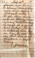 Jerome To Allie, March 22-27, 1863