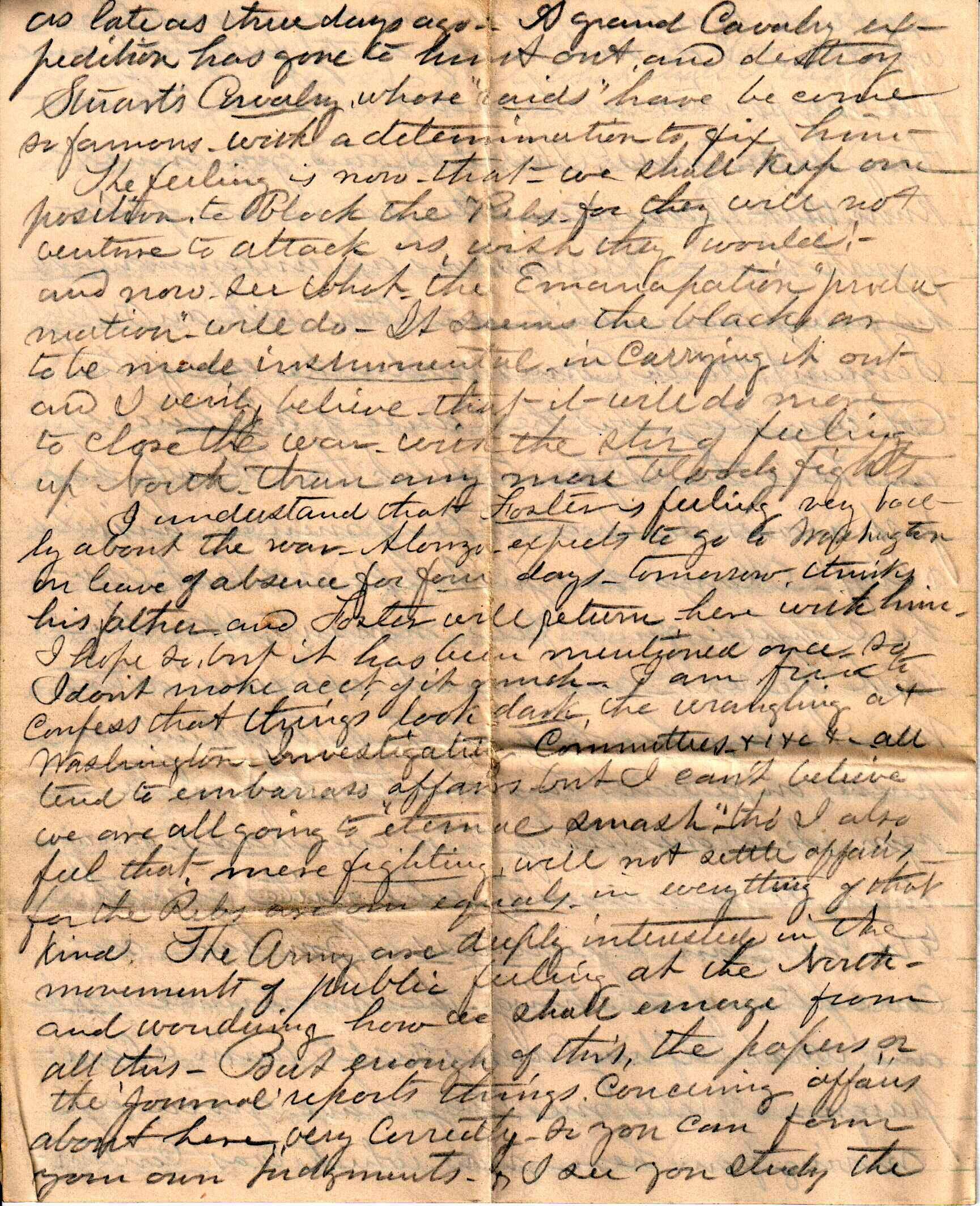 Jerome to Allie, January 2, 1863