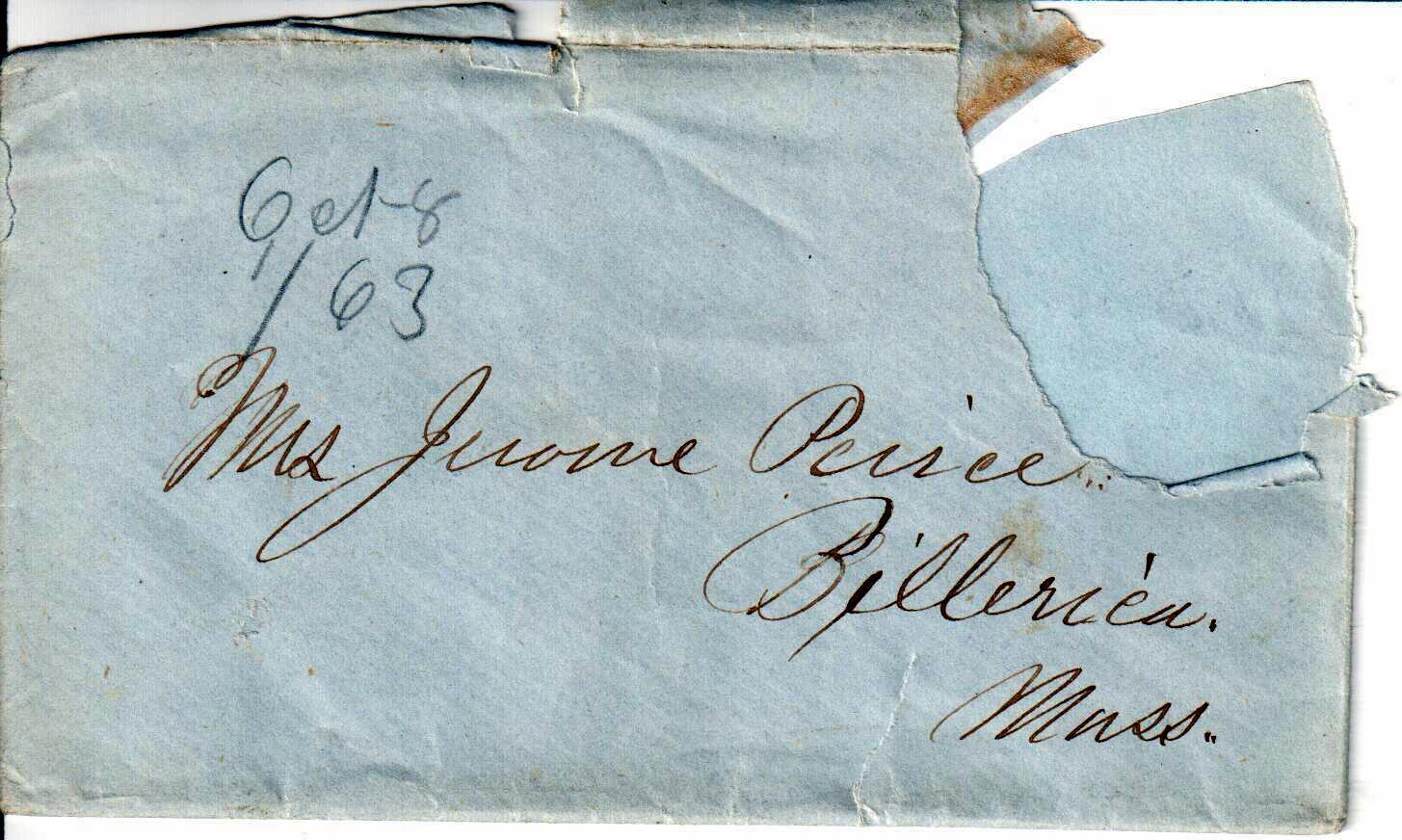 Jerome to Allie, October 8, 1863