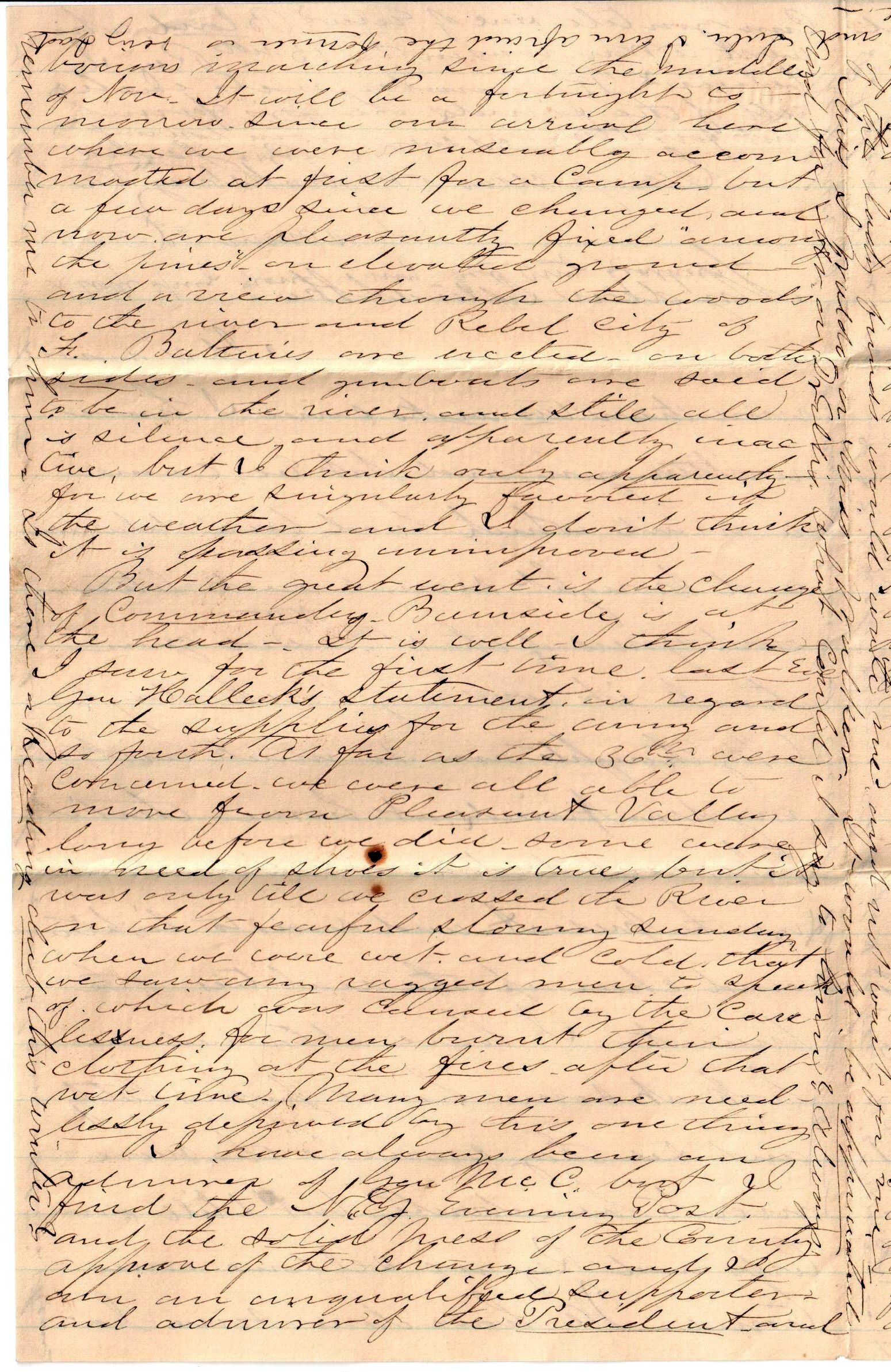 Jerome to "Sister" Abbie, December 2, 1862