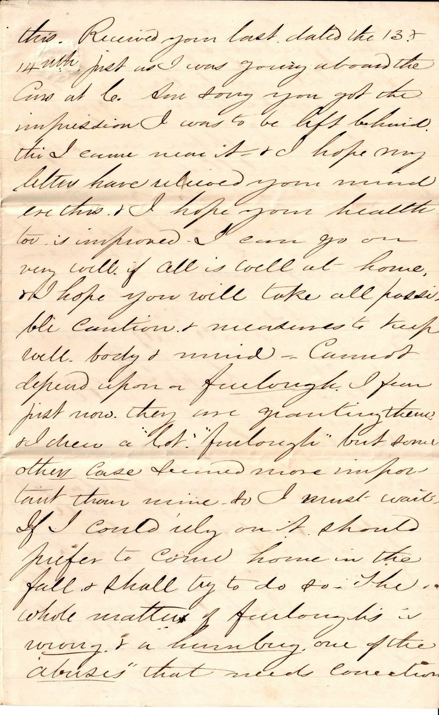 Jerome to Allie, August 19, 1863