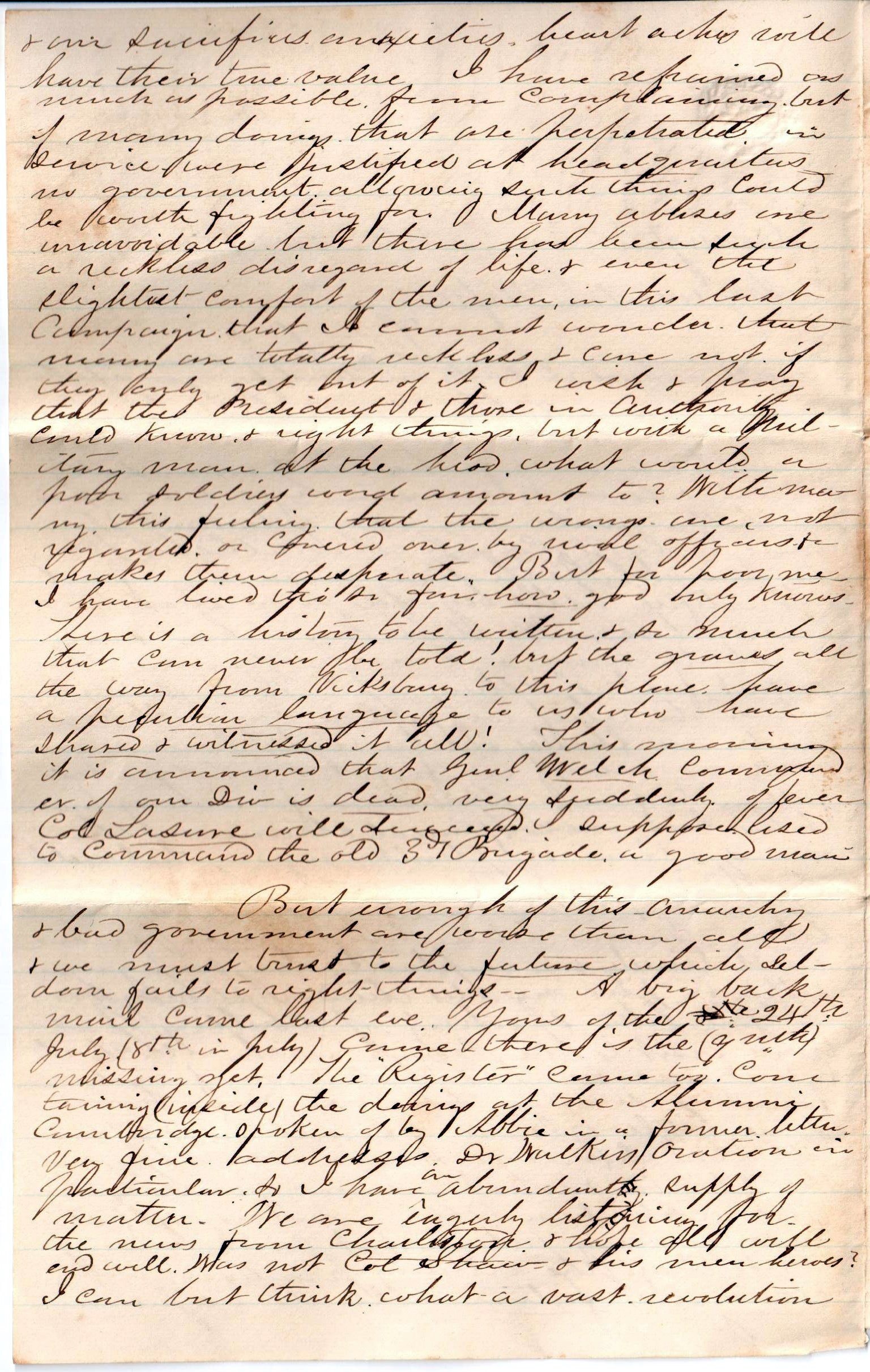 Jerome to Allie, August 15, 1863
