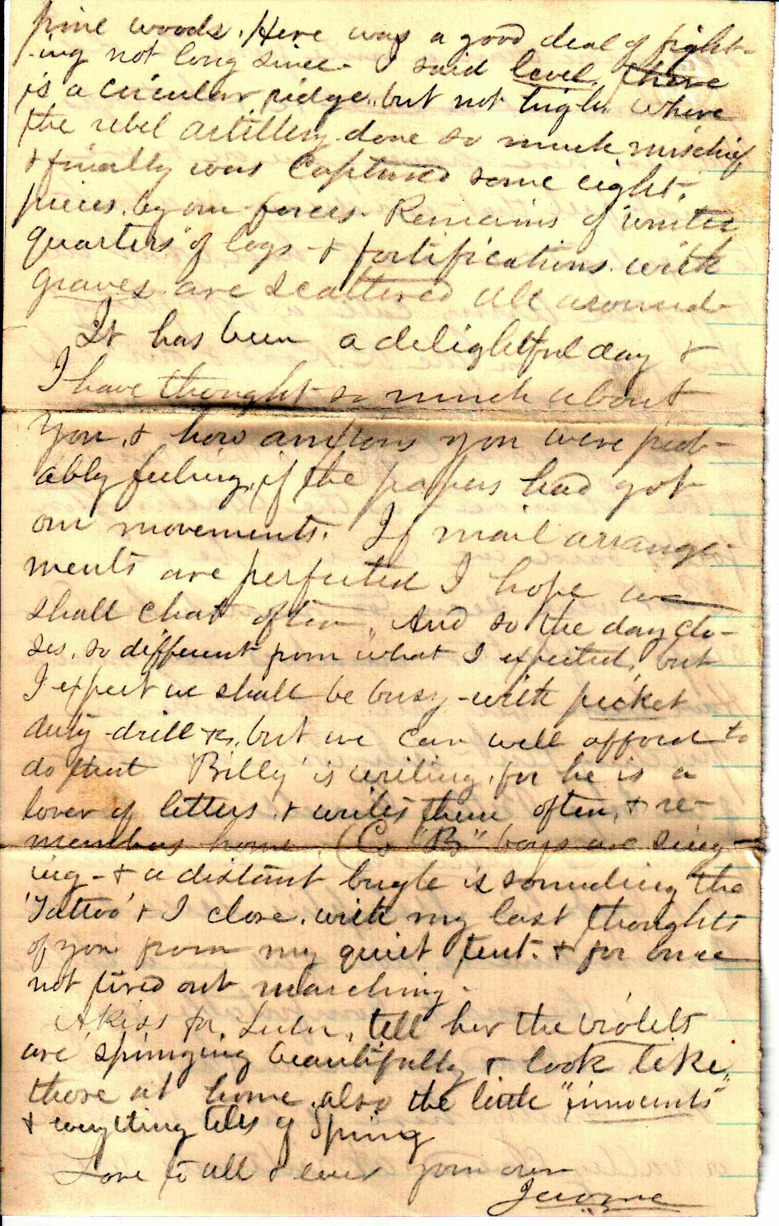 Jerome to Allie, April 27, 1864