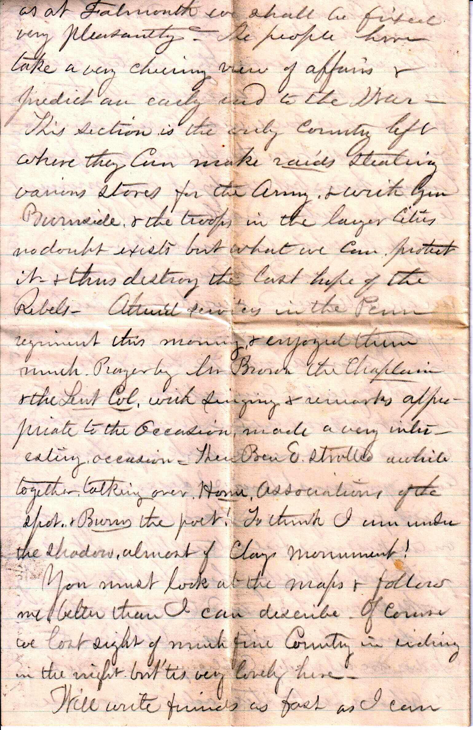 Jerome to Allie, March 29, 1863