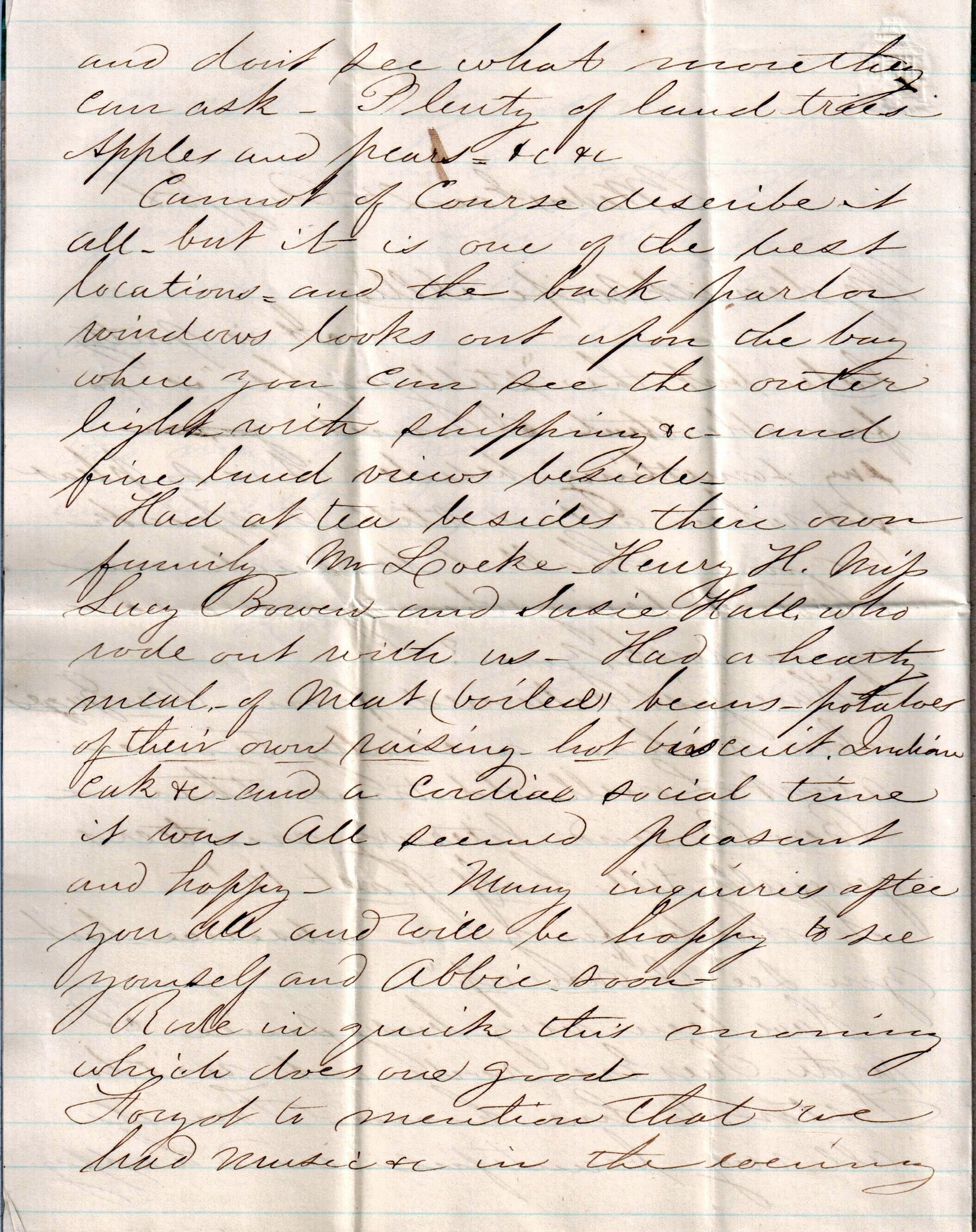 Jerome to Allie, August 25, 1858