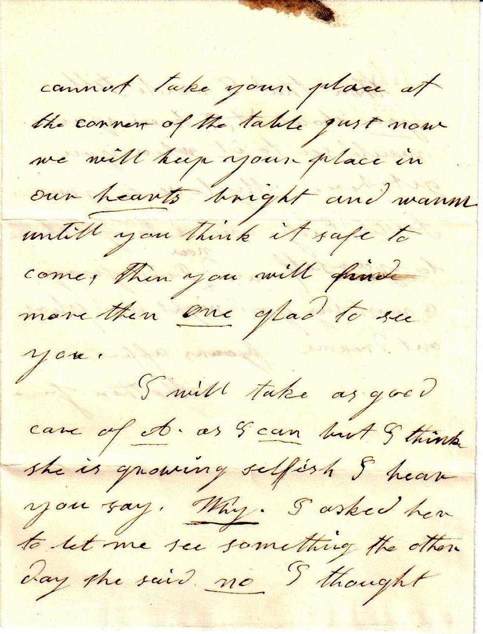 Mother J [Jaquith] to Jerome, February 12, 1857