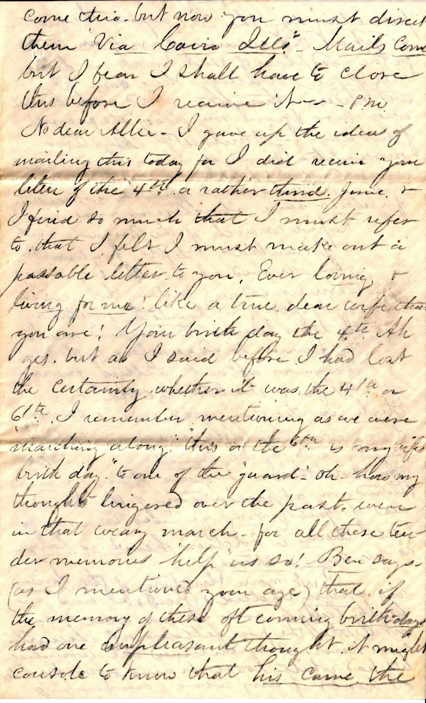 Jerome to Allie, July 1, 1863
